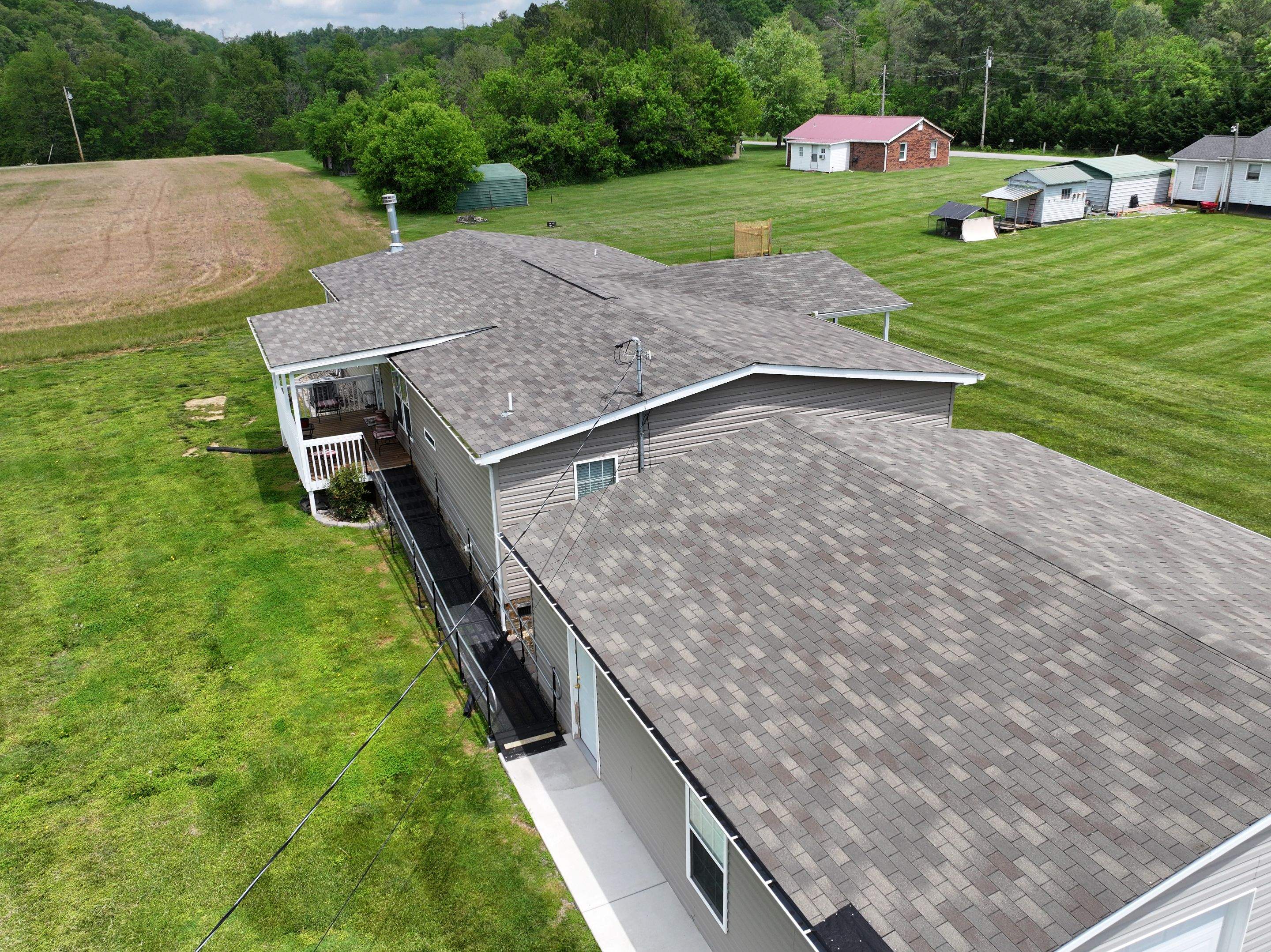 Burnished Slate Frost AG Panel by Omnia Roofing