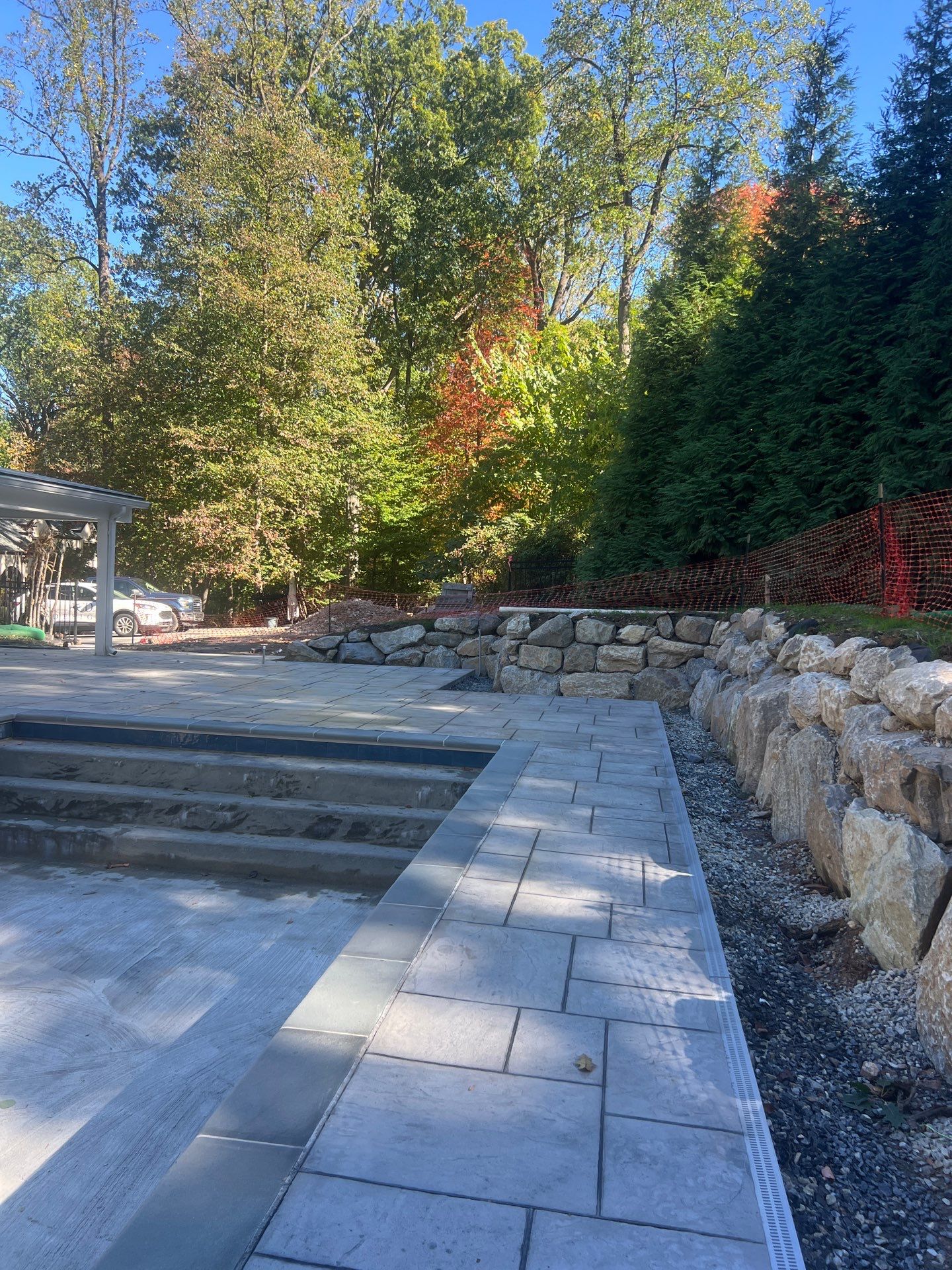 Stamped Concrete Pool Deck  by Architectural Concrete Design