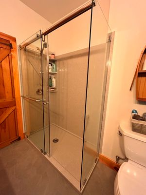 Shower using Tempered Shower Glass
