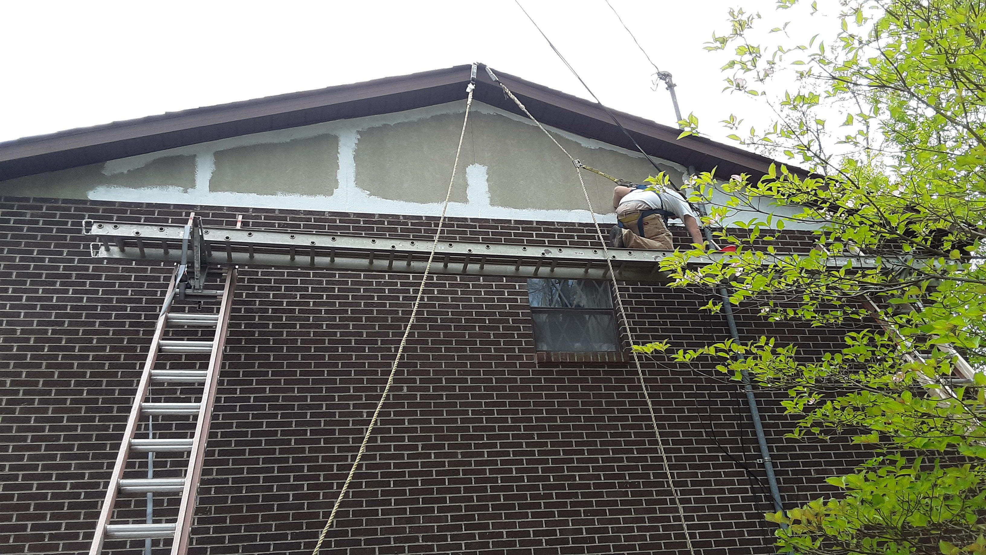 Old to New Tudor Style Fiber Cement Update  by Secure Construction Company Inc