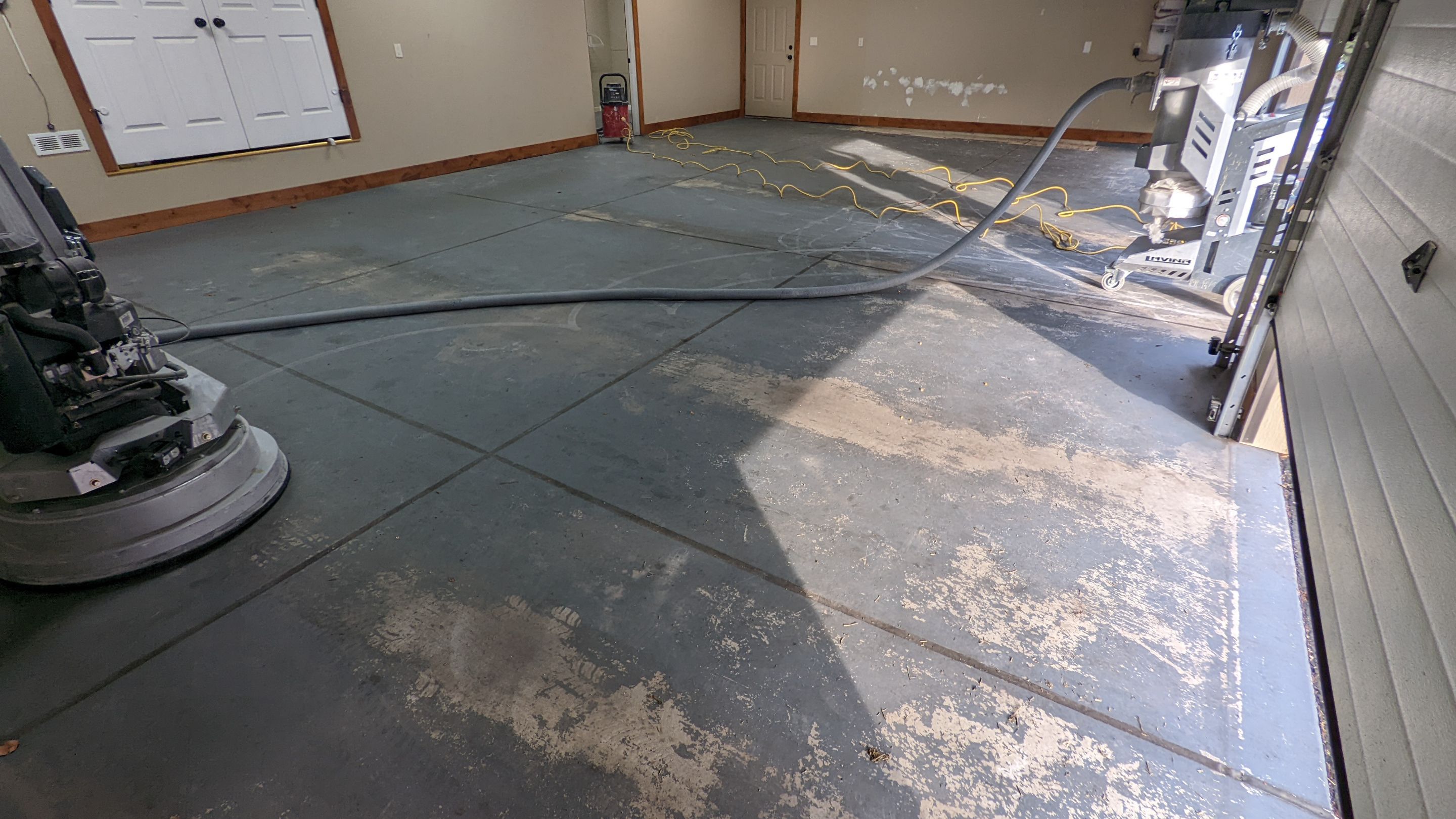 Garage Transformation using Sandstone by Croc Coatings, LLC