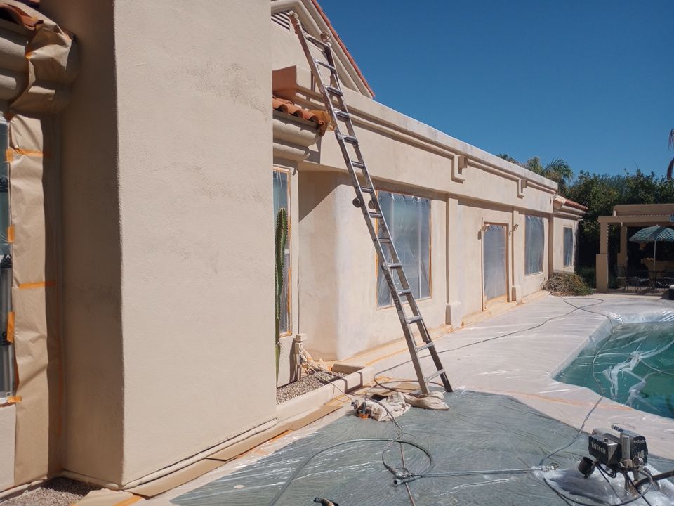Exterior Painting Job in Scottsdale by Crash of Rhinos Painting & Garage Floors