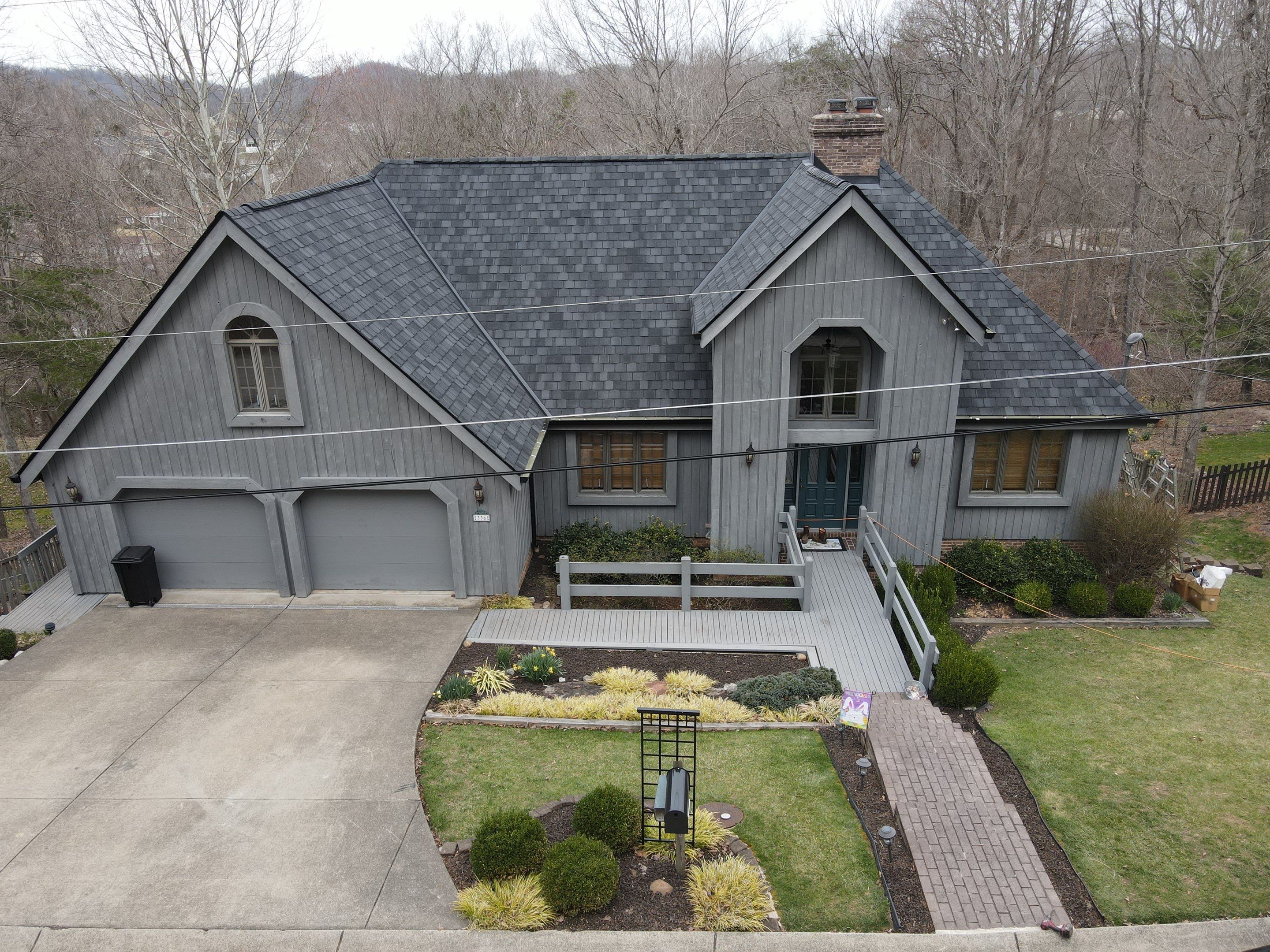 Residential Roofing Installation using Certainteed Belmont Shingle in Black Granite by Secure Construction Company Inc