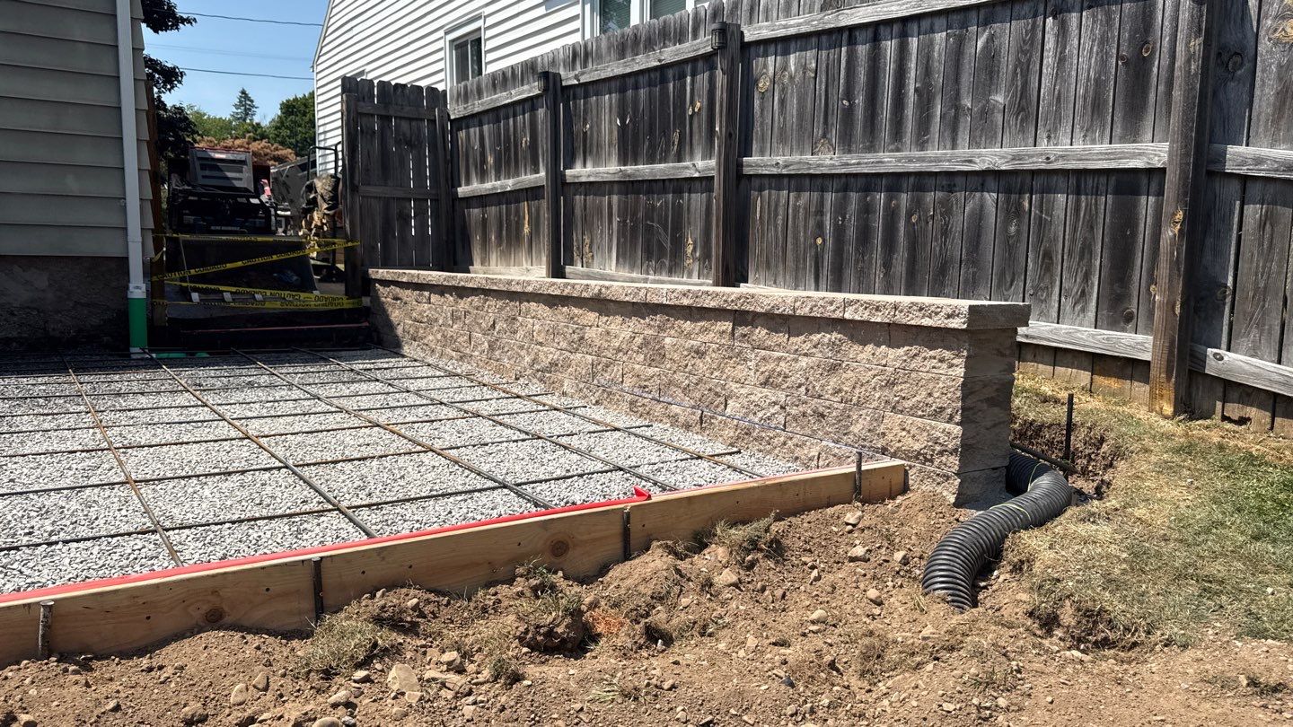 Broom Finish Patio  by NG Masonry & Construction LLC