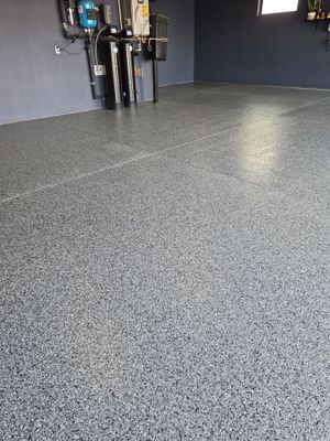 Custom Nightfall Flake Garage Floor Coating in Pasco