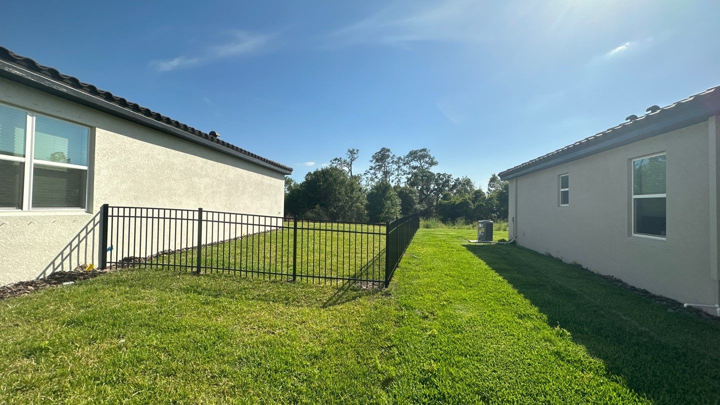Aluminum Fence Installation using Black 3 Rail Aluminum Fence by Asap fence and gates, LLC