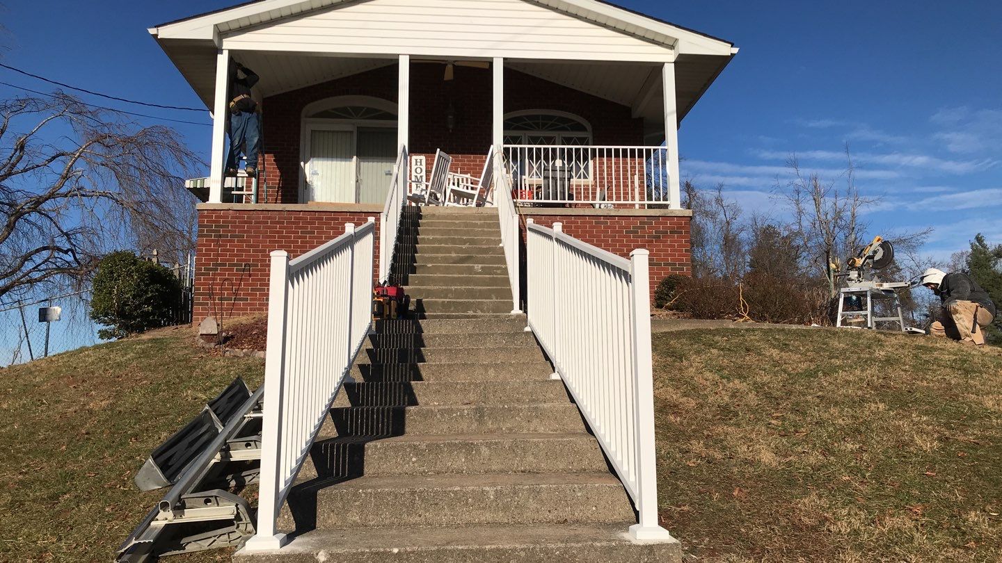 Porch Update using Westbury Aluminum Railing by Secure Construction Company Inc