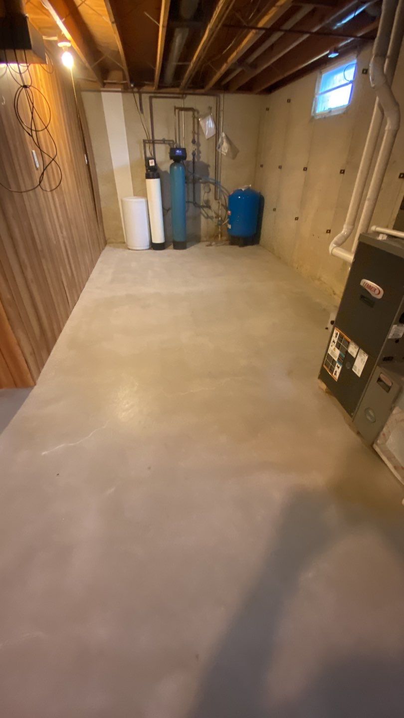 Basement Floor Color is Domino by Your1DayFloor.com