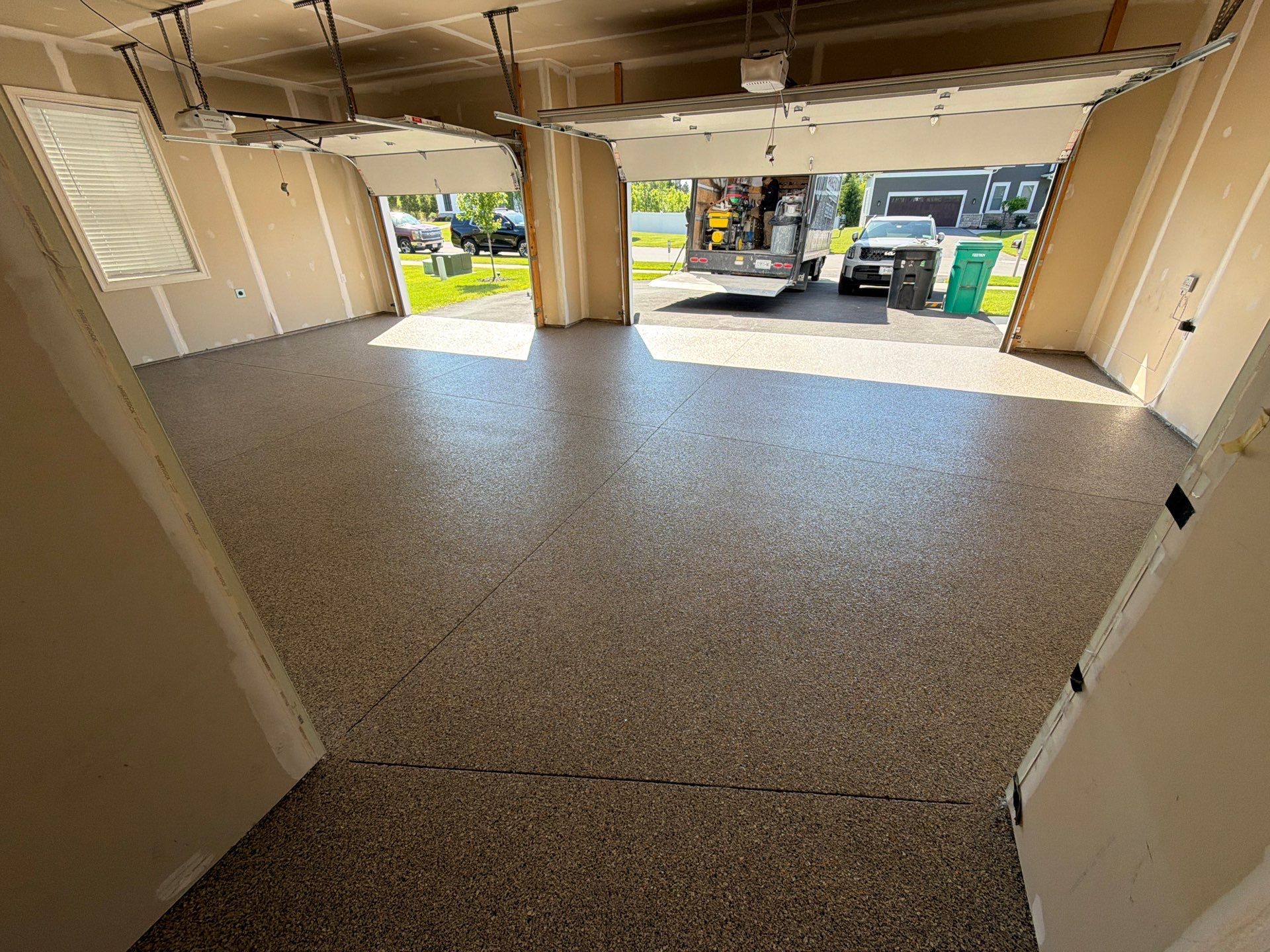 Vintage Goldmine Garage Coating by NG Masonry & Construction LLC