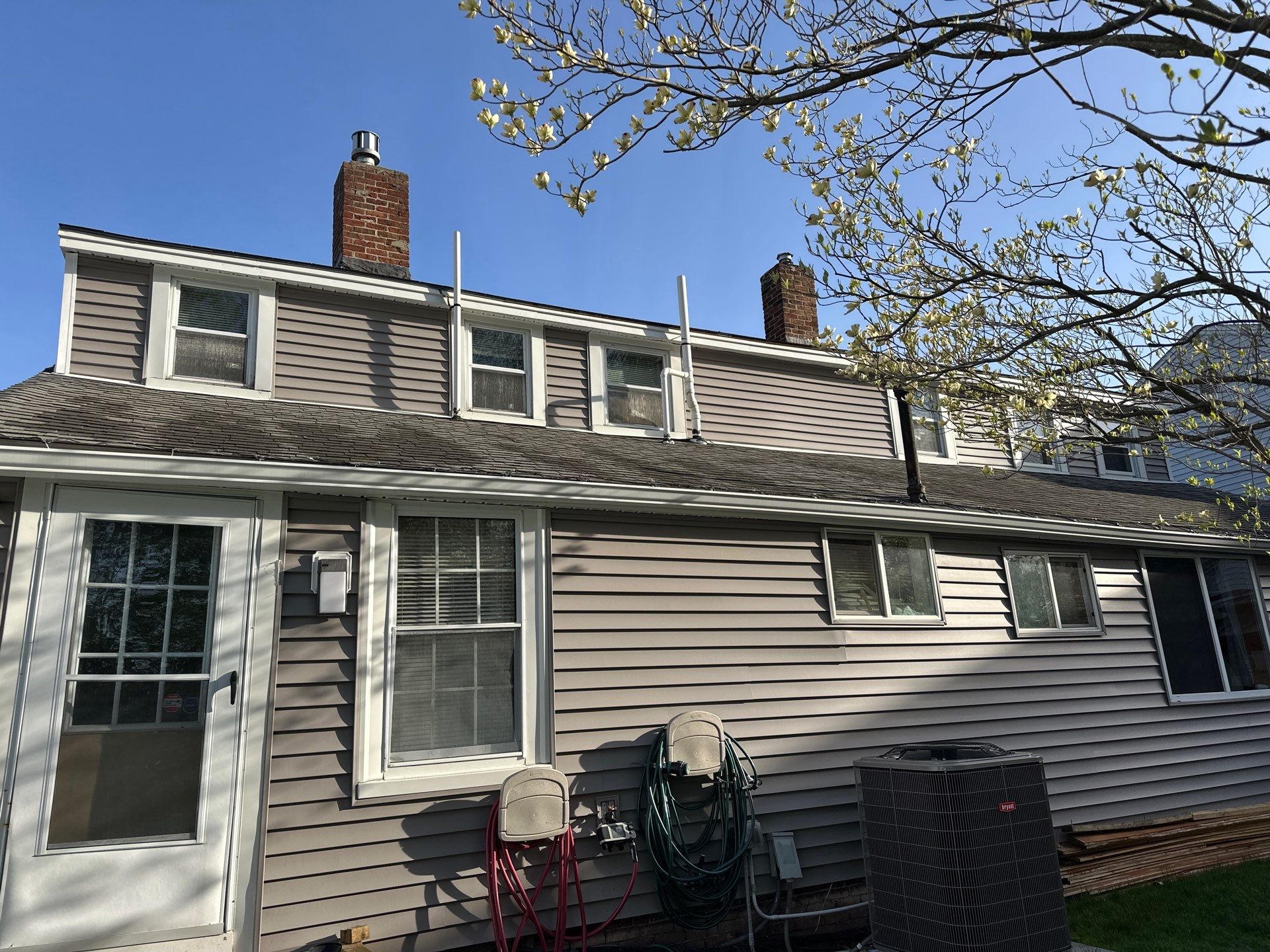Roof Replacement with Owens Corning TruDefinition Shingles in Midnight Plum by Mighty Dog Roofing of Greater Middlesex County