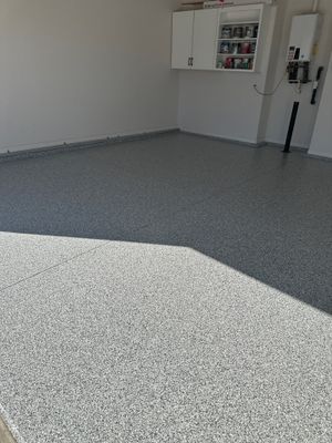 Garage Floor Coating using Gravel