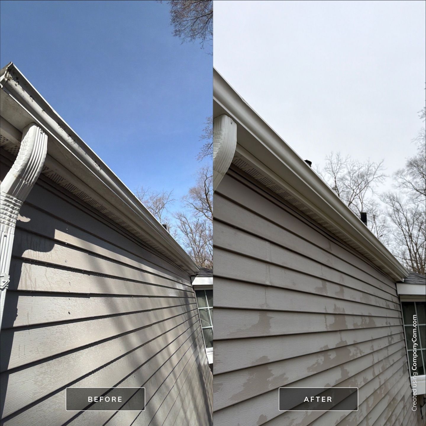 Project in Island Lake by Simmons Power & Soft Washing