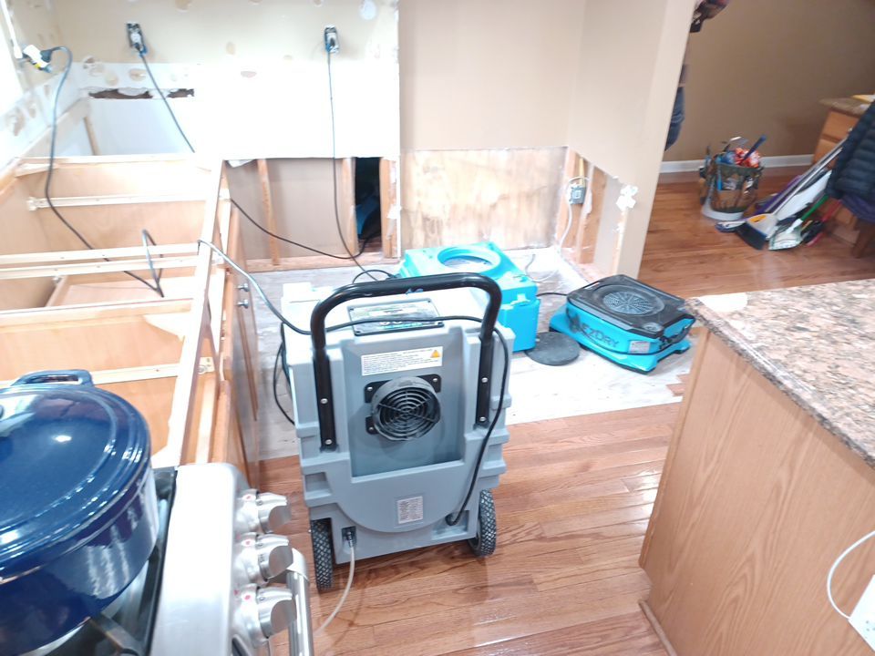 Project in Plymouth by EzDry Water Mitigation & Property Restoration