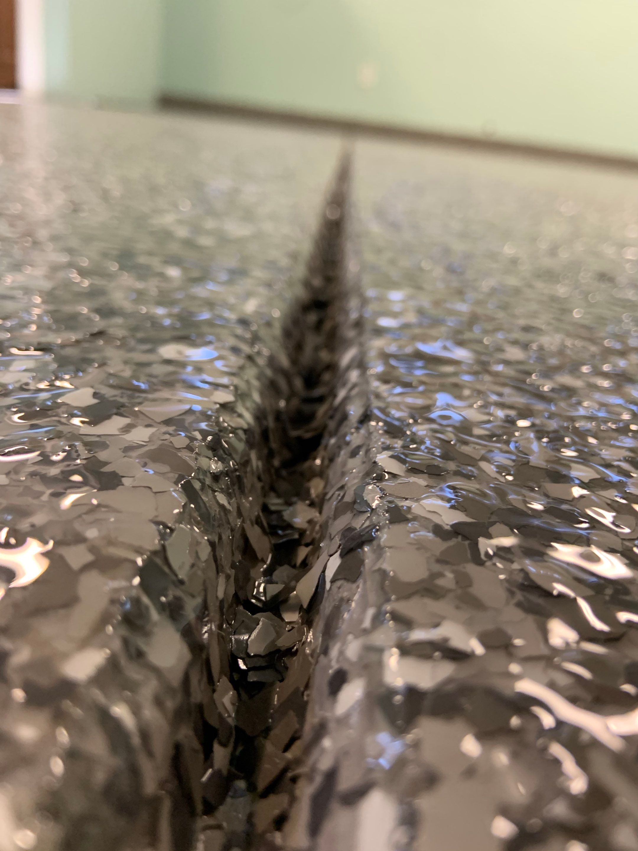 Countertop Transformation using Galaxy Colorway by Croc Coatings, LLC