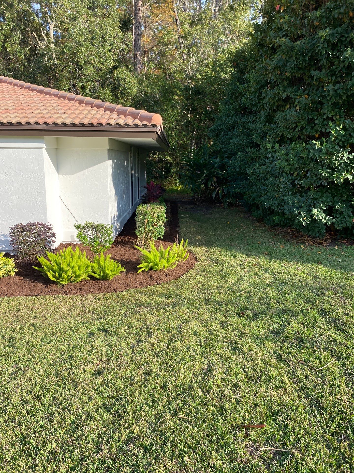 Deerwood Residence | Sod Repair & Mulch Installation  by ProGreen Services