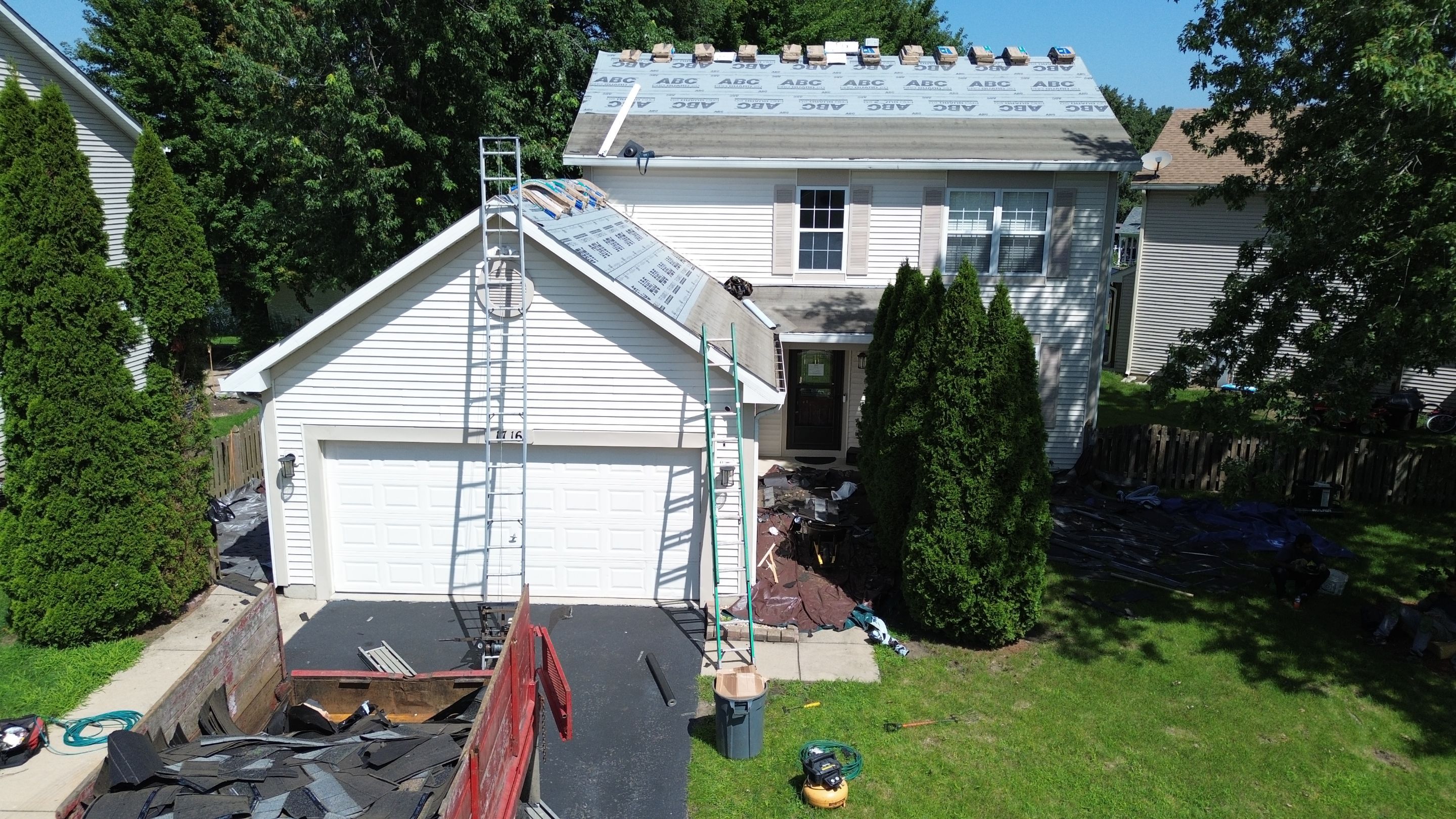 Roof and gutter replacement by hail and wind damage by Just Brilliant Restoration JBR