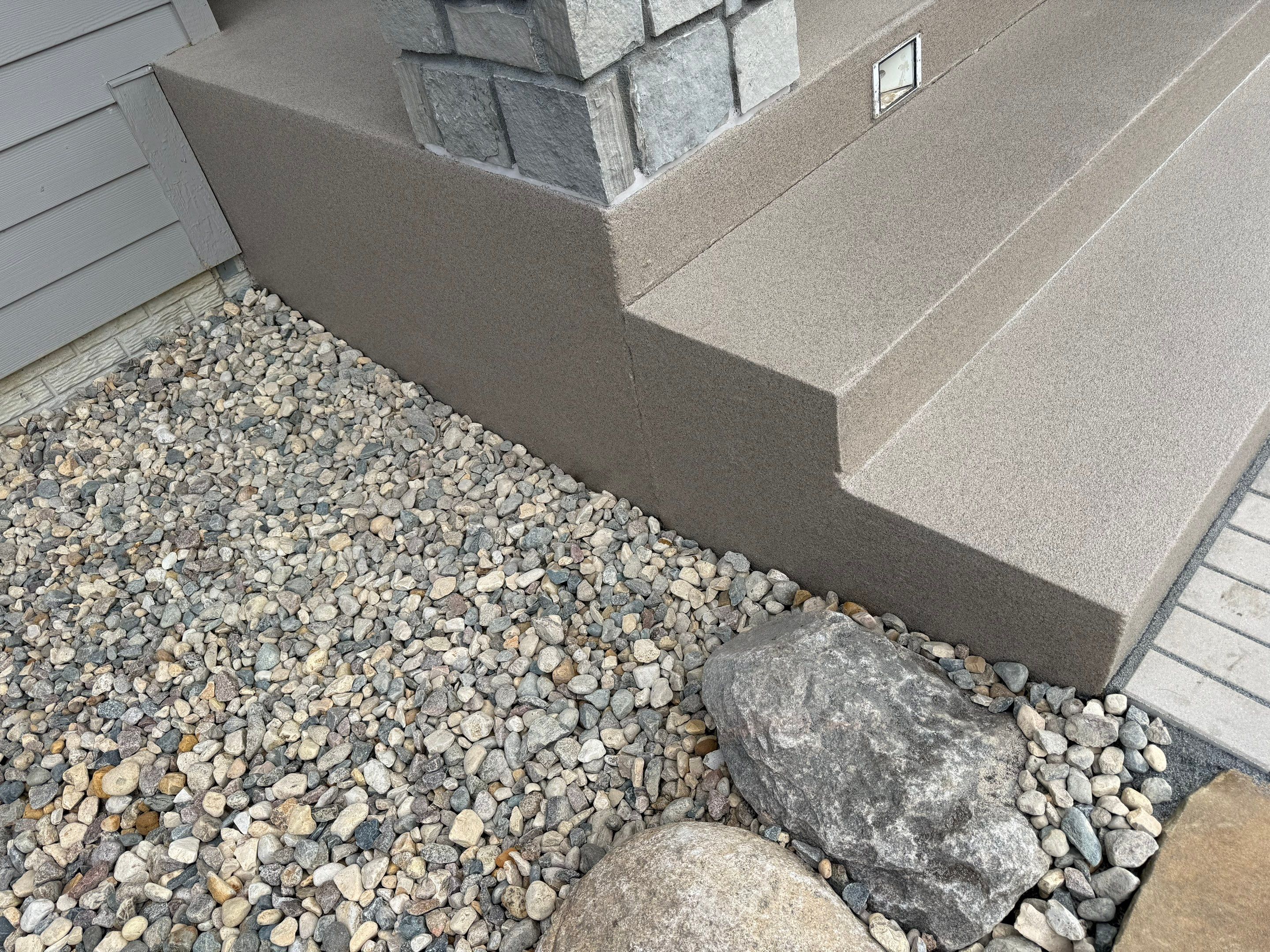 Sioux Falls Patio Concrete Coating and Porch Step Repair by Select Painting, Coatings & Garage Cabinets