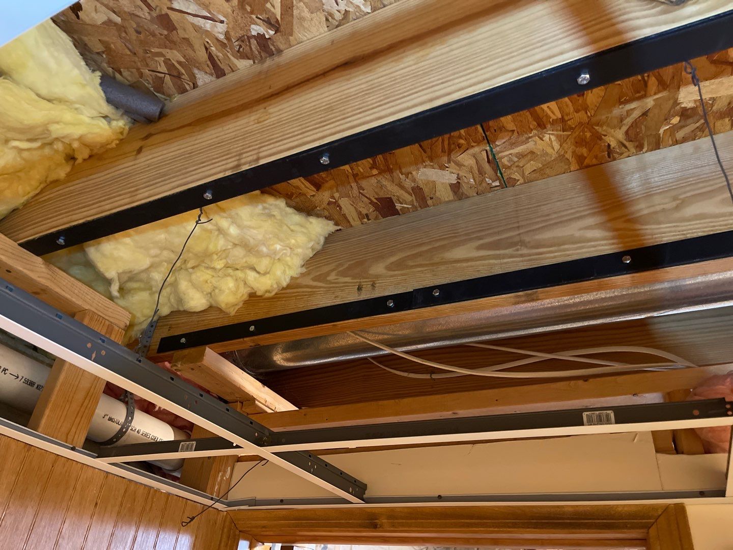 Structual Wood Reinforcement  using Structural Wood and Steel Reinforcements by Toledo Basement Repair 