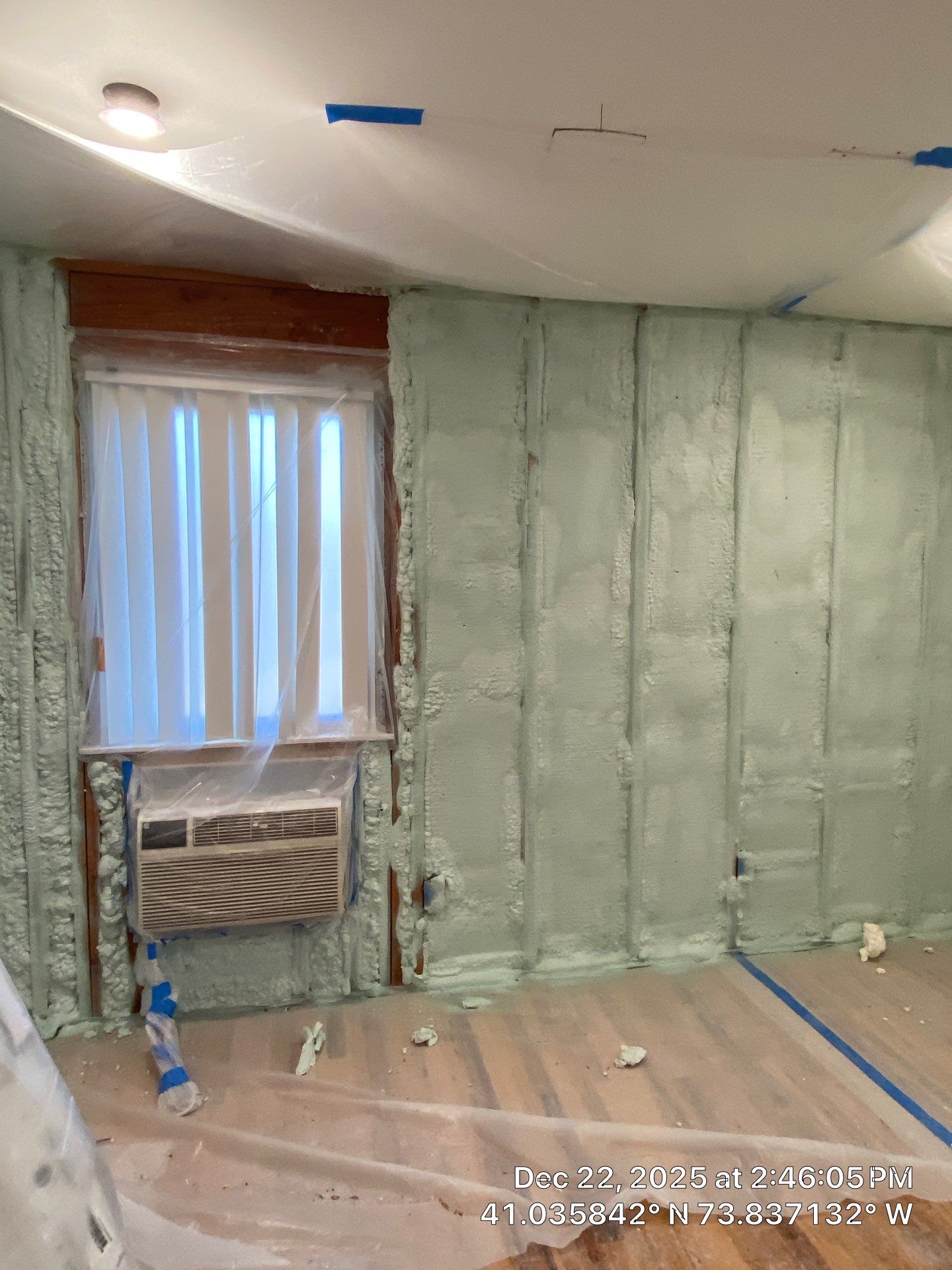 Exterior Walls Using Closed-Cell Spray Foam by NYS Foam & Energy