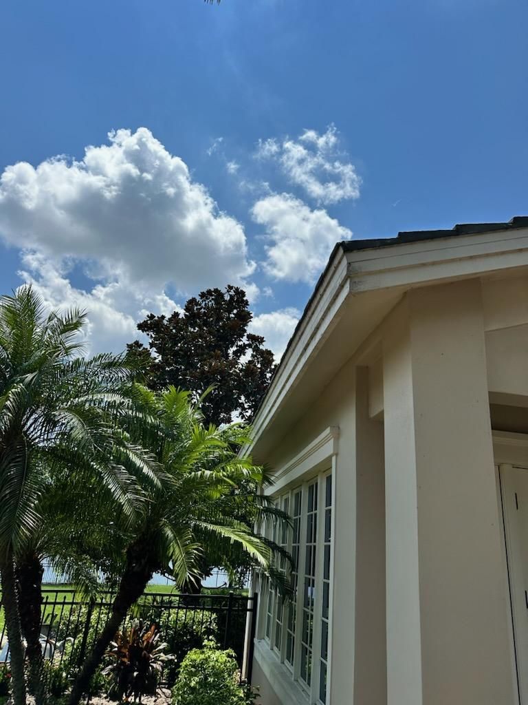 Almond Half-Round Gutters in Lakewood Ranch FL by Gutter Professors