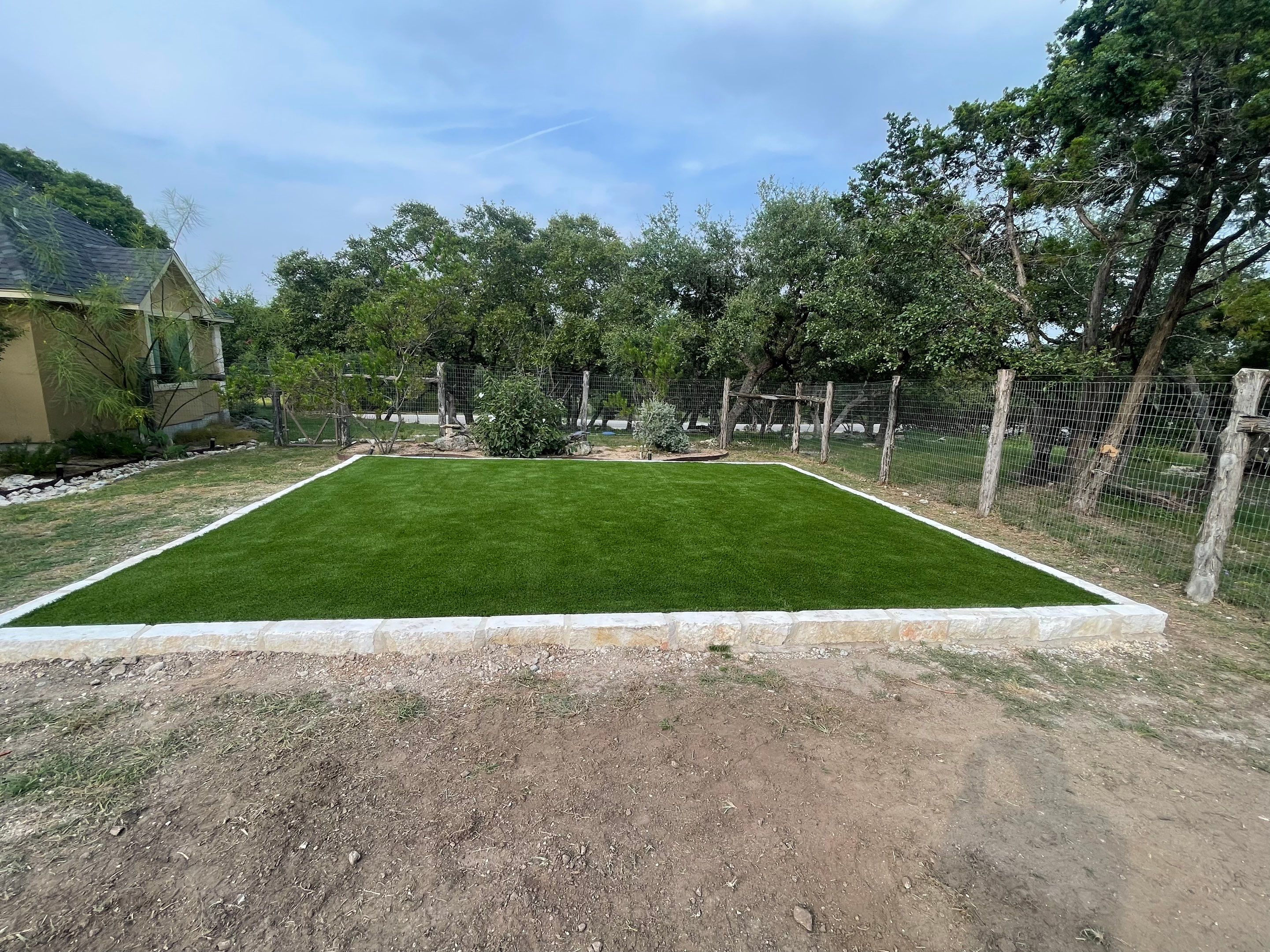 Small Artificial Turf Play Area by Singer Services