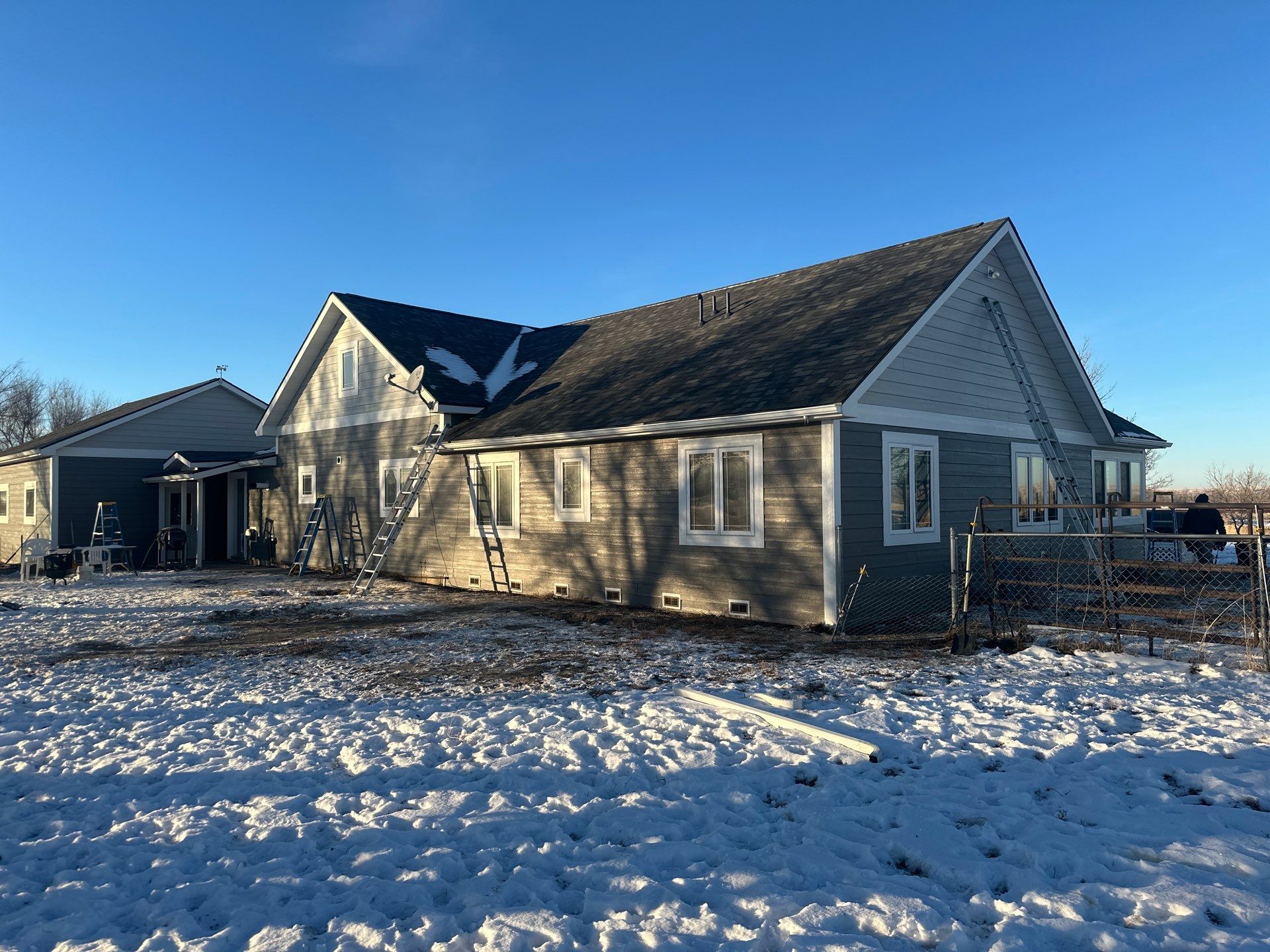 Residential Siding Replacement Project in Chinook, MT by swagg construction