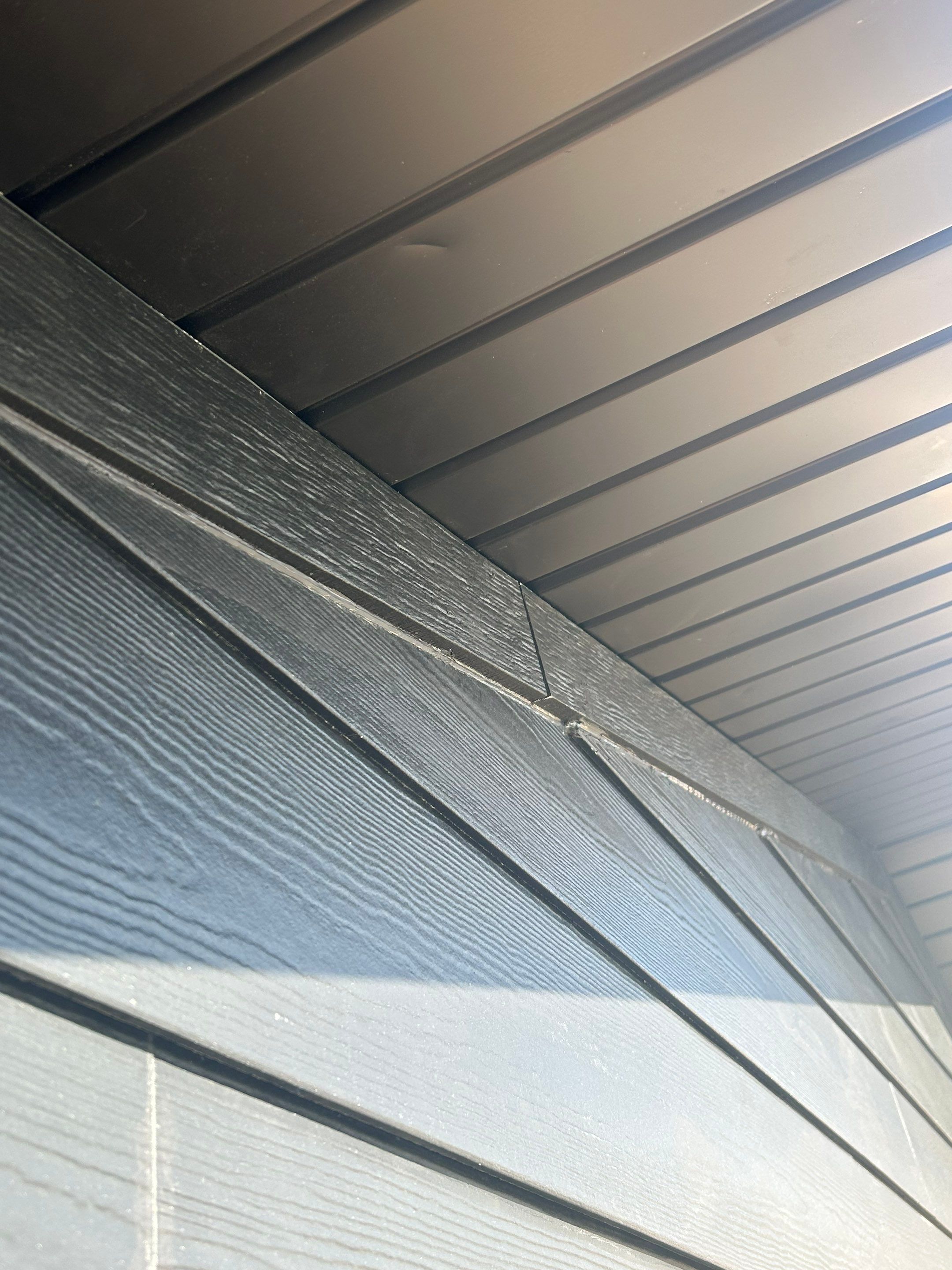 Pleasant Grove | Aluminum Demo & Custom Hardie Accent | Midnight Black by Ideal Siding Utah
