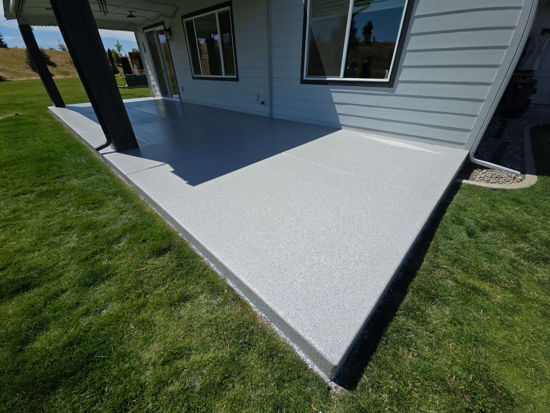 Patio Transformation using Agate Hybrid by Croc Coatings, LLC