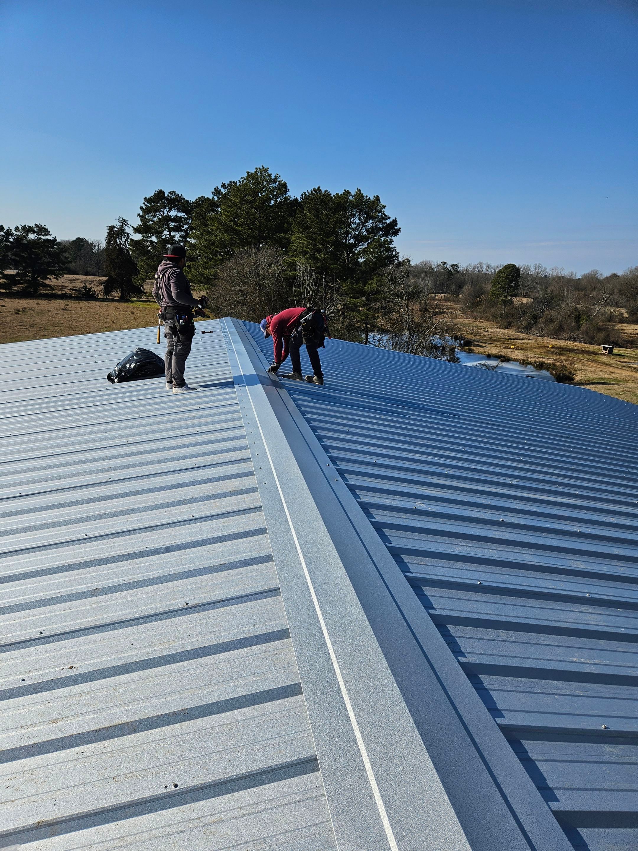 26 Gauge Galvanized metal roof by Hostetler Roofing