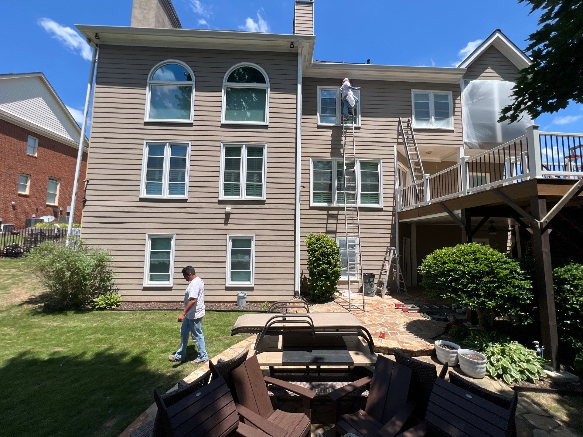 Full Exterior Siding Replacement and Stone Veneer Installation in Roswell by Swift Home Renovations