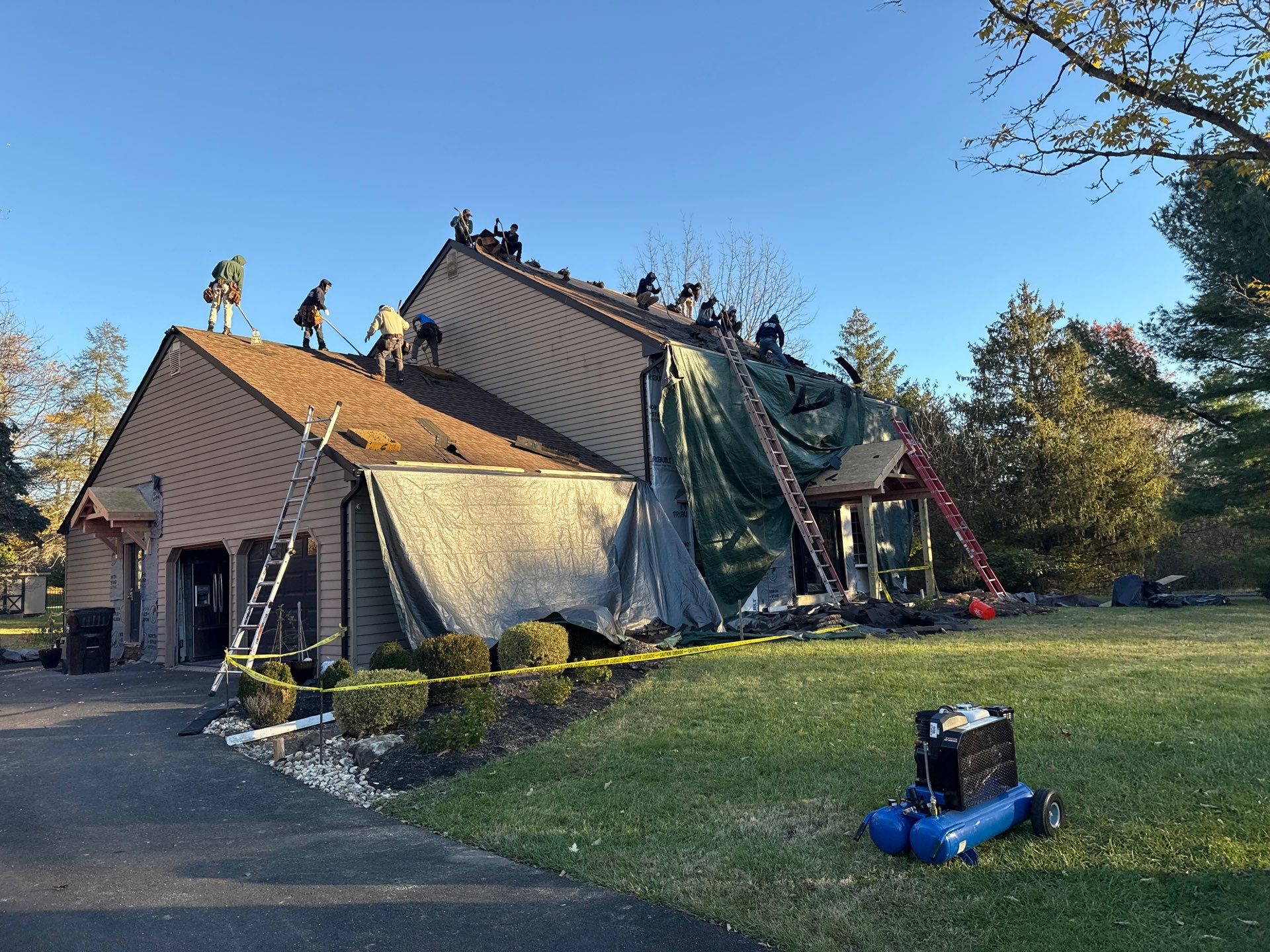 Full Exterior Renovation with GAF Roofing System in North Wales by North Star Roofing