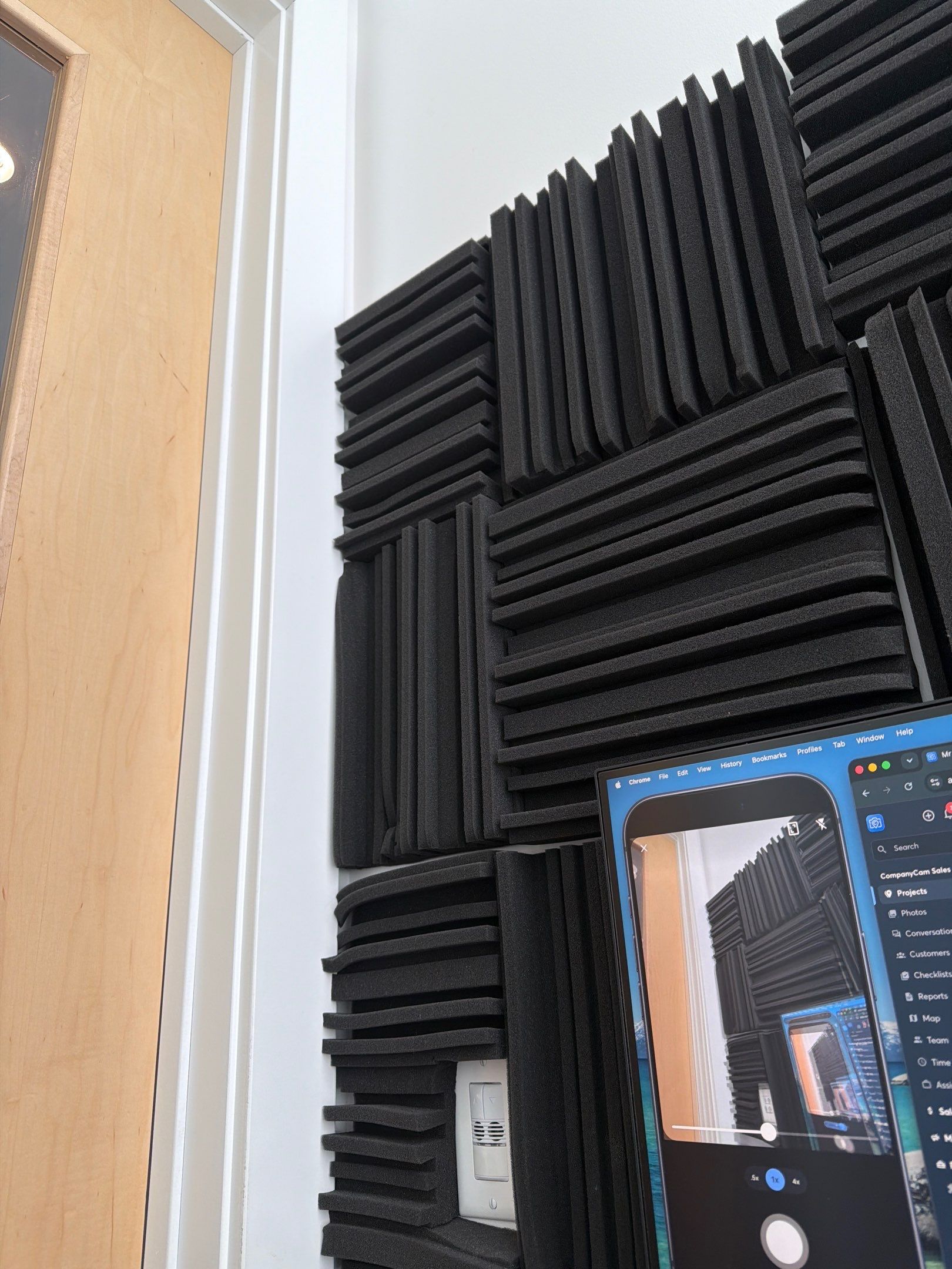 Lincoln Office Space Upgrade with Acoustic Treatments and Interior Glass Signage by CompanyCam Sales Demo