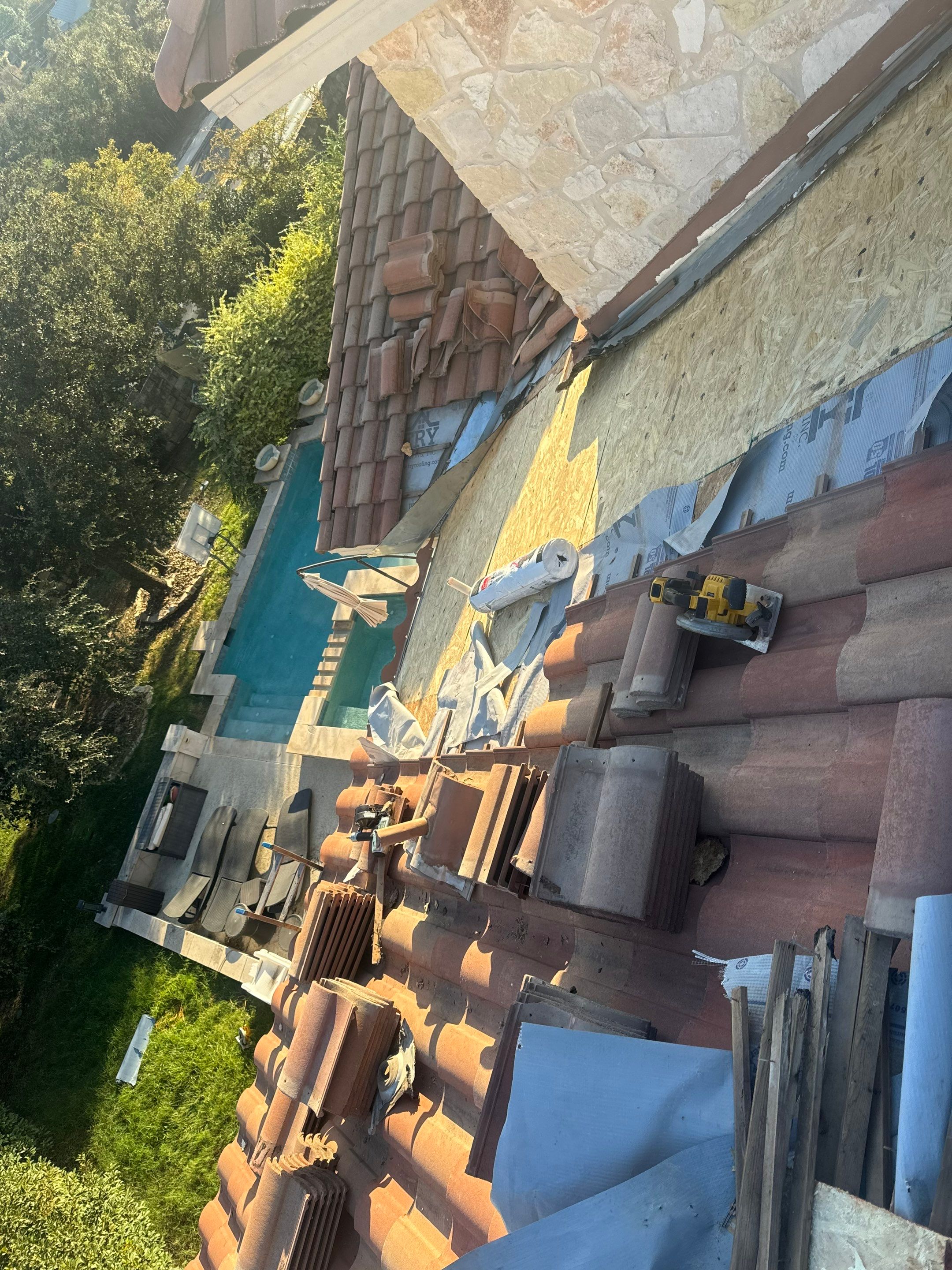 Tile Roof Repair  using Concrete S Tile by Premier Roofing and Contracting