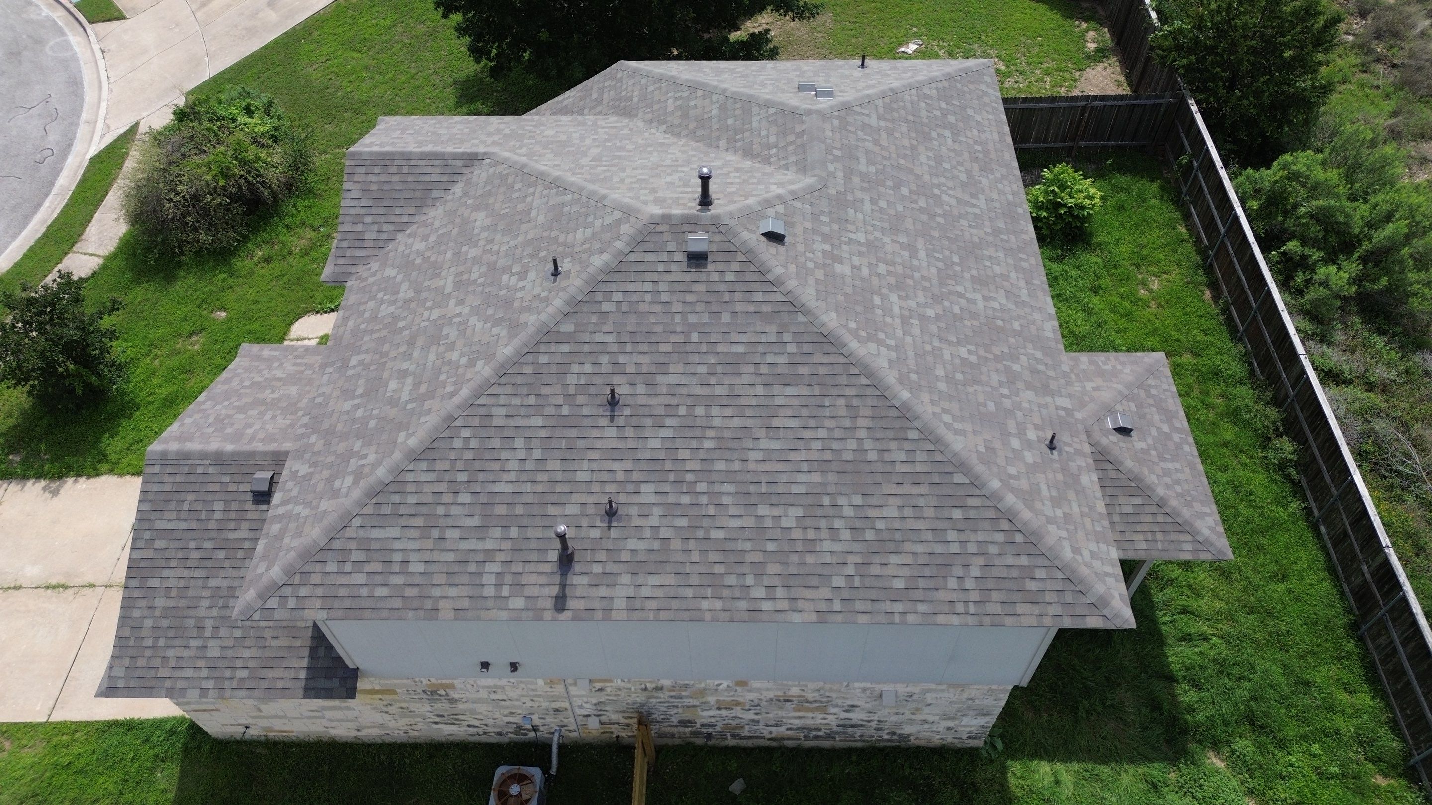 Roof Replacement in Round Rock, TX | Owens Corning Oakridge Driftwood Shingles by Kstylez Roofing & Construction