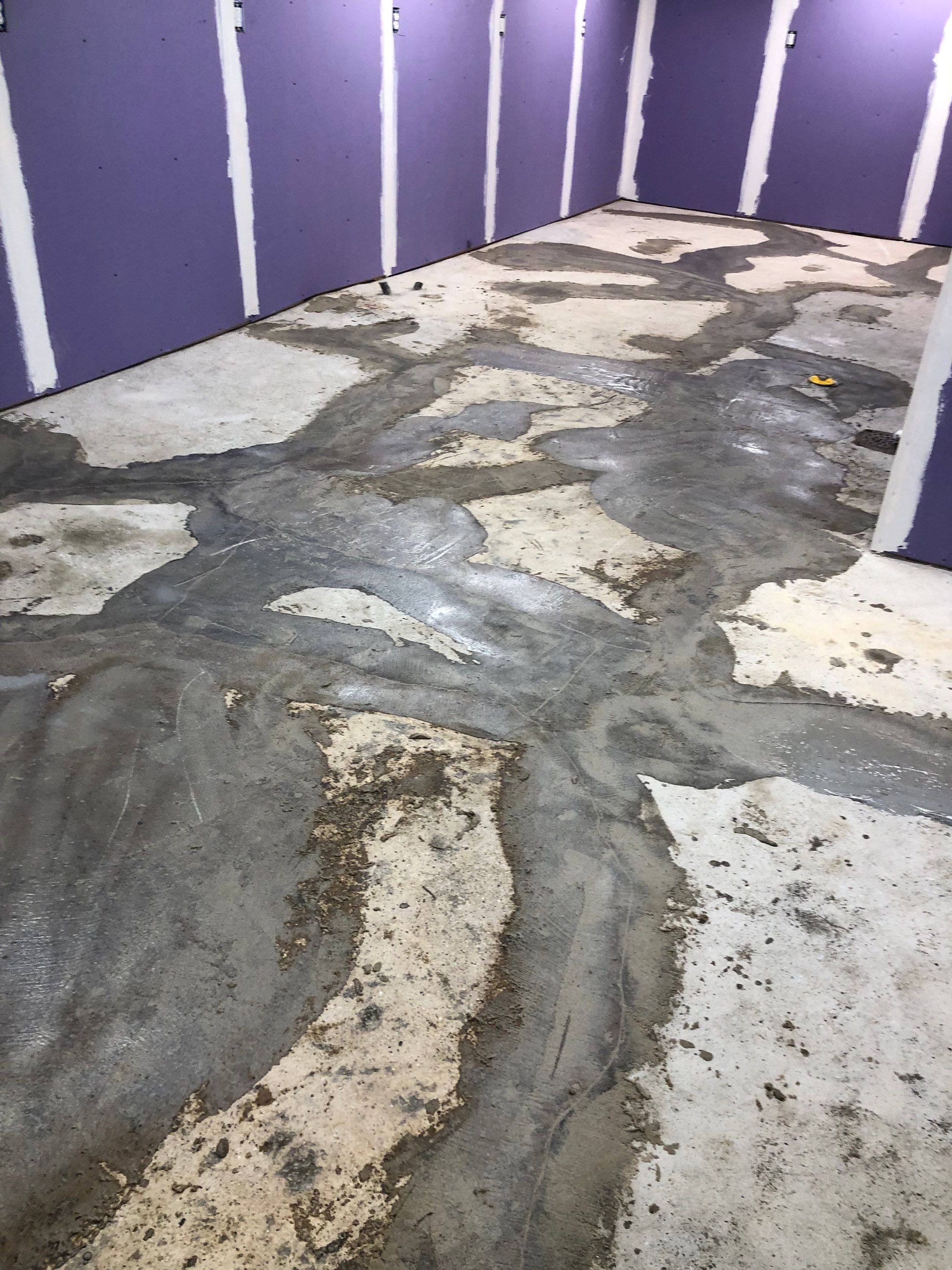 Restaurant Food Prep basement Project in Heidelberg by Floors in a Day, Inc