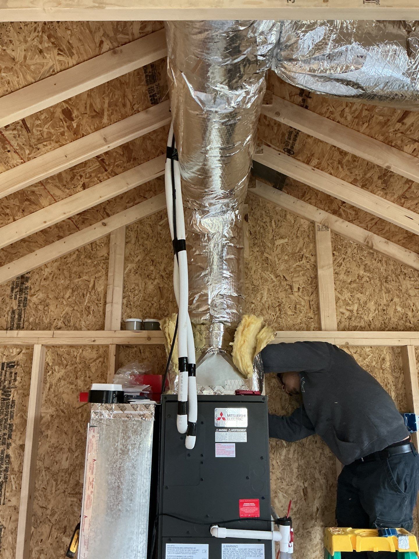 Mitsubishi Install in Middletown by Elemental Heating and air conditioning LLC