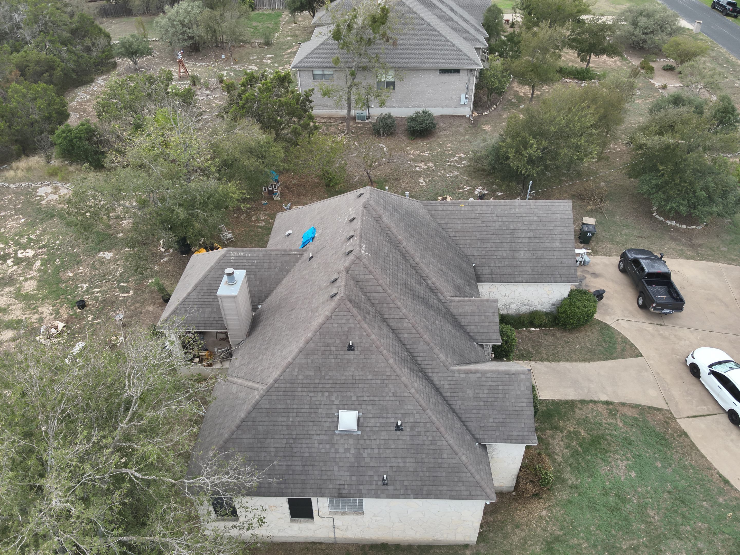 Residential Roof Replacement using GAF - HDZ - Charcoal by Action Exteriors Austin
