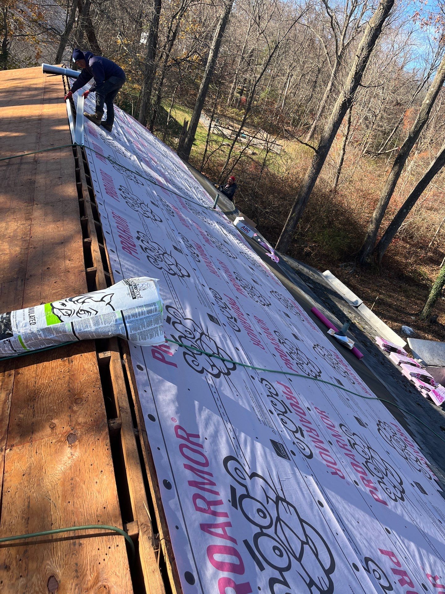 Residential Roofing Installation using Owens Corning TruDefinition Duration AR - Williamsburg Gray by A Plus Exterior