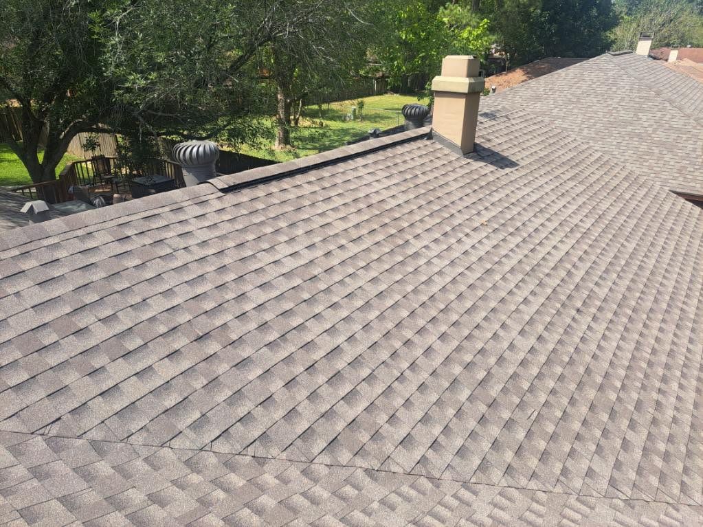 Complete Roof Replacement with Ridge Detail — Humble, TX by PL Roofing & SB Roofing, LLC.