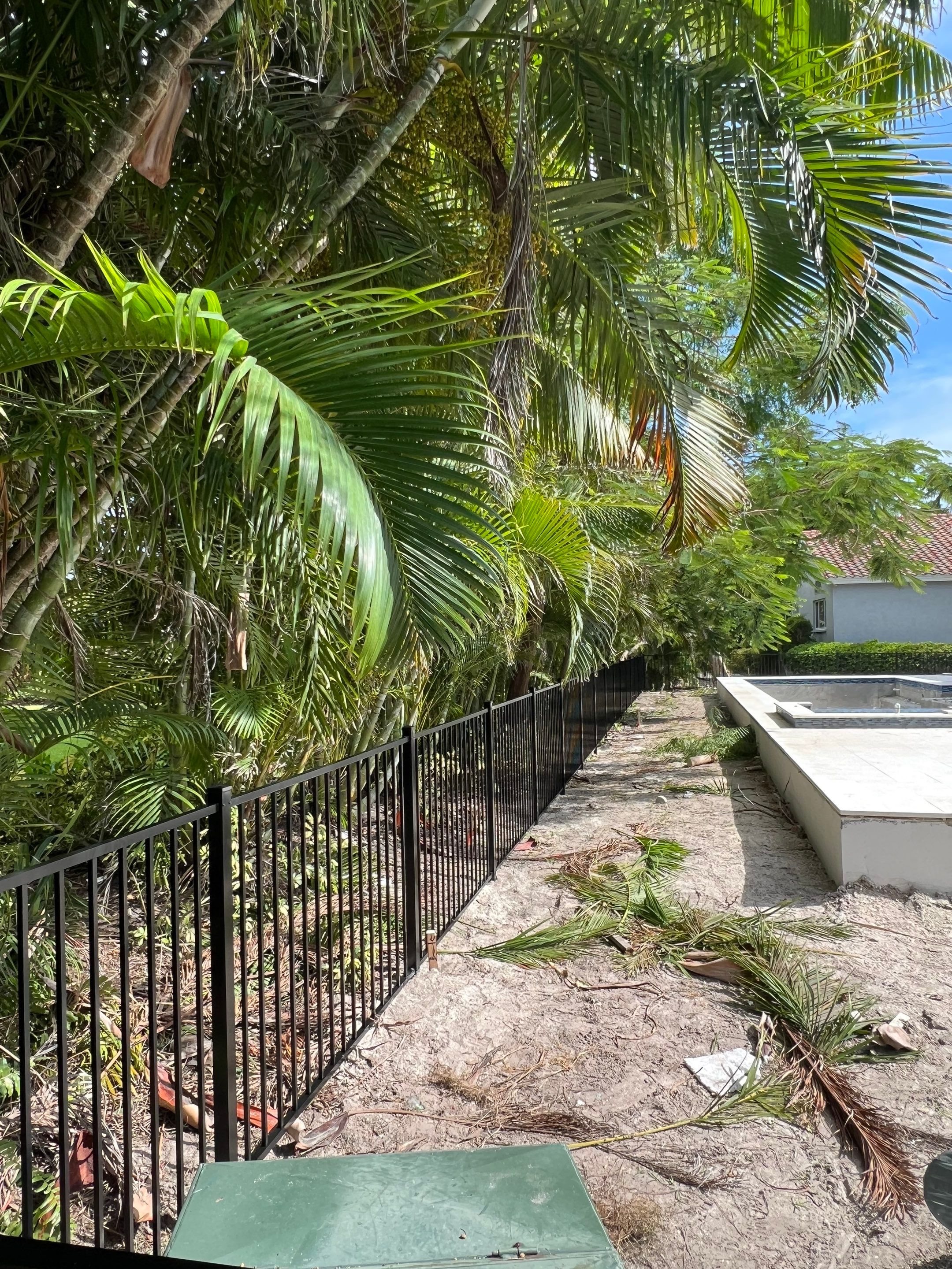 Aluminum Fence Installation using Black 3 Rail Aluminum Fence by Asap fence and gates, LLC
