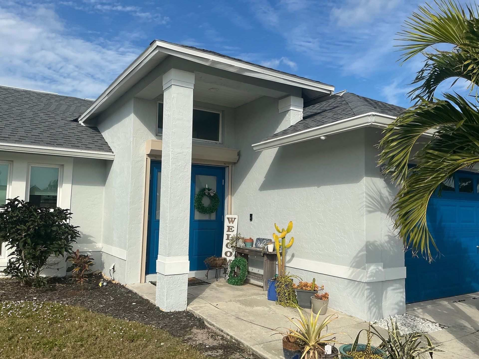 Seamless Gutter Installation Before Rainy Season in Cape Coral FL by Gutter Professors