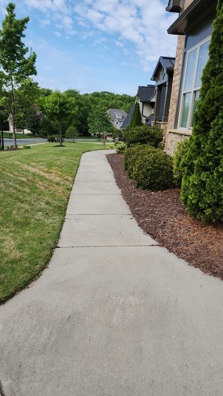 concrete Clean using cleaner by G&H Home Tech Pros LLC