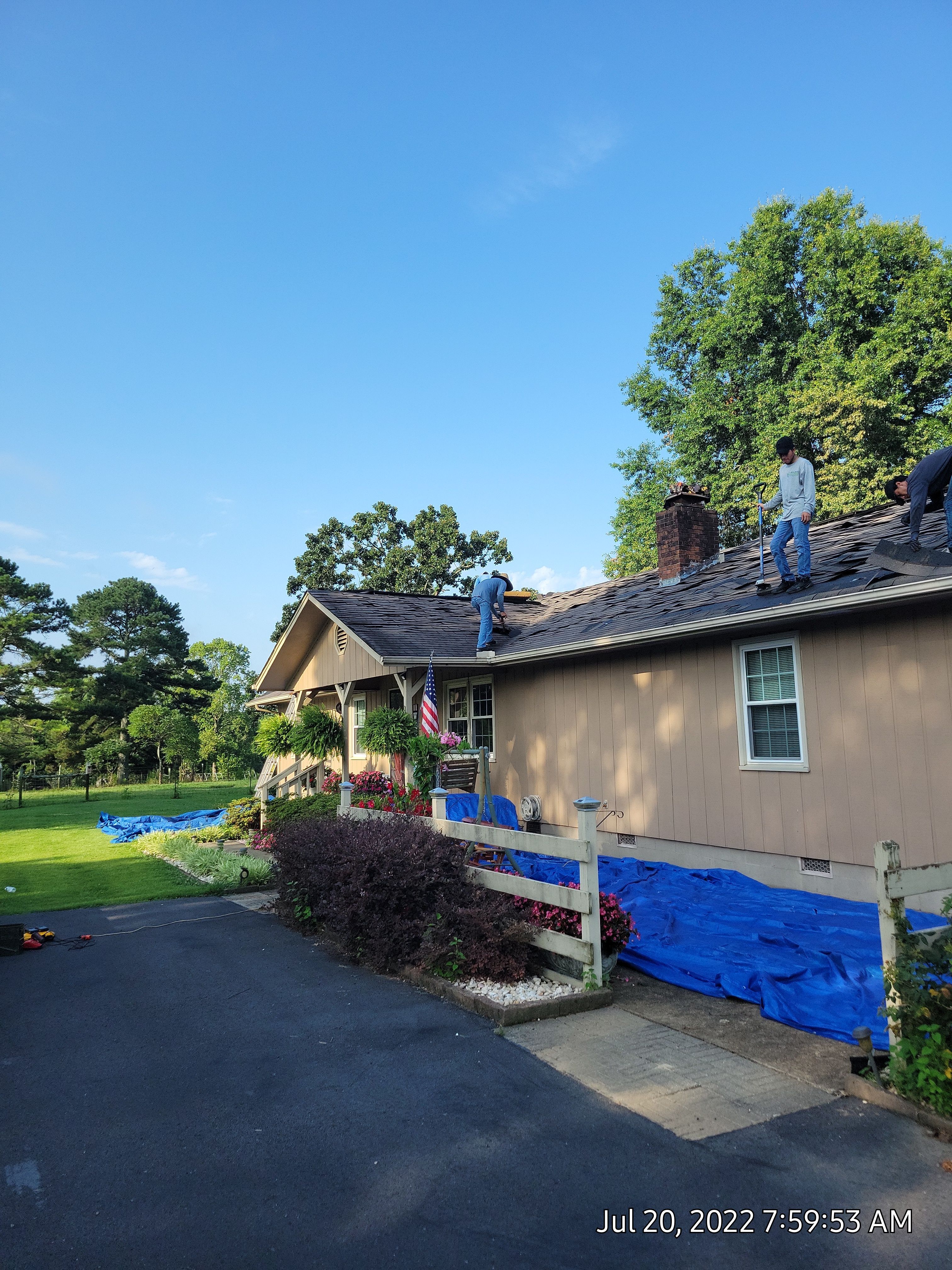 Residential Roof Remove and Replace using Low Rib Metal Roofing Panels by Bullard Roofing