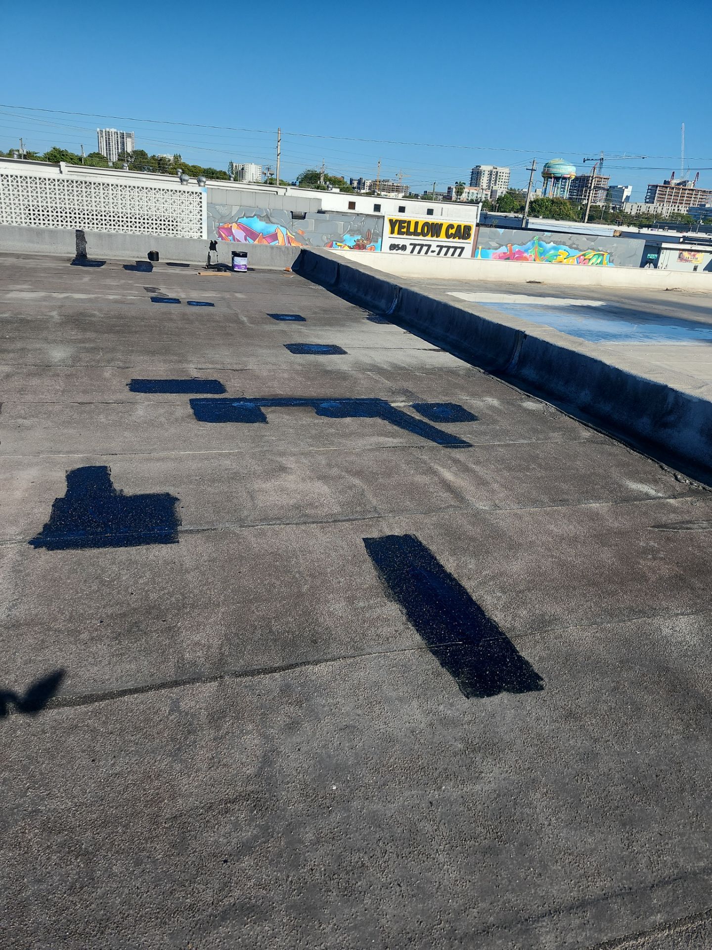 Flat Roof Repair on Commercial building in Fort Lauderdale by Aastro Roofing