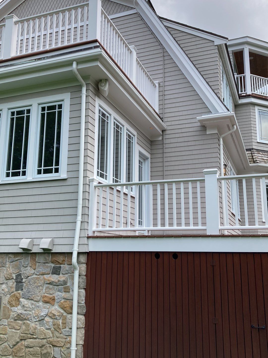 Gutter Installation using 4x6 Fiberglass Gutter with Moulding in Duxbury, MA by Gutter Pro Enterprises
