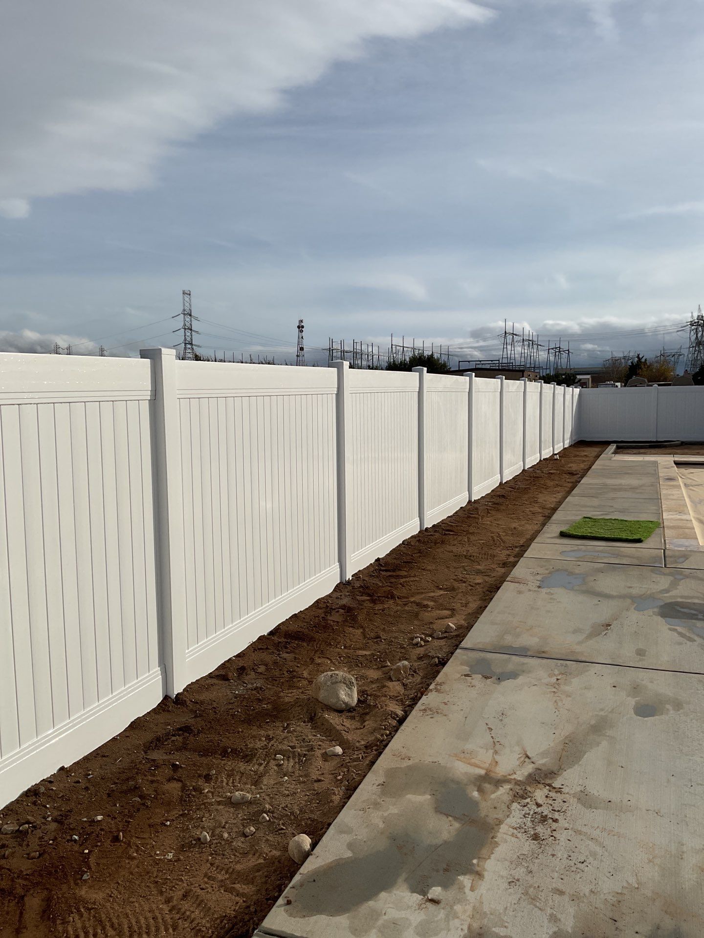 Fence Installation using Vinyl by Fence Guys Inc. 