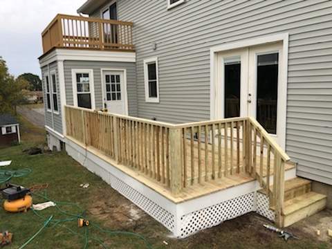 Porch/Deck Construction using PT Decking by UBrothers Construction