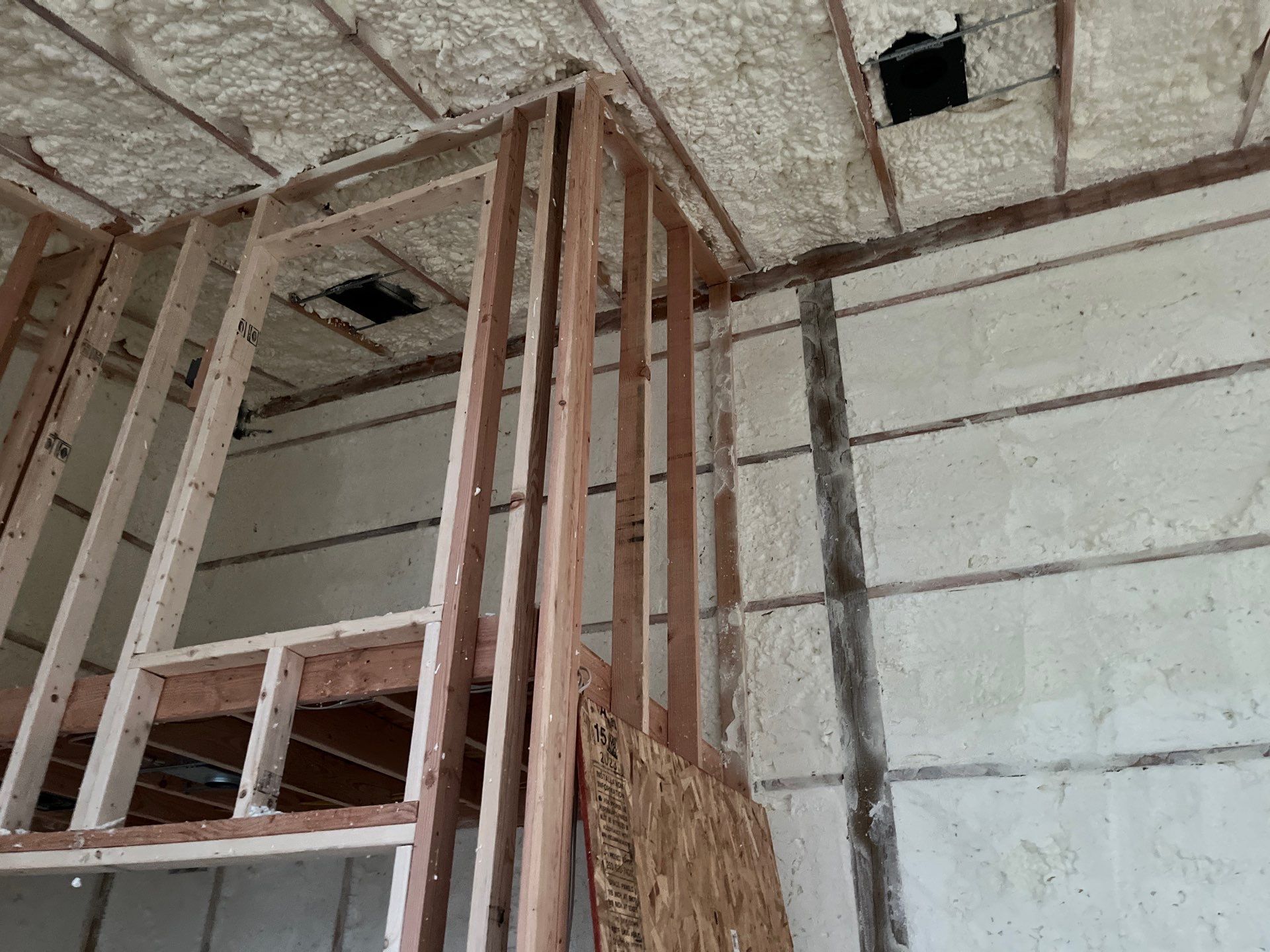 Open Cell Spray Foam to a Pole Barn by NYS Foam & Energy