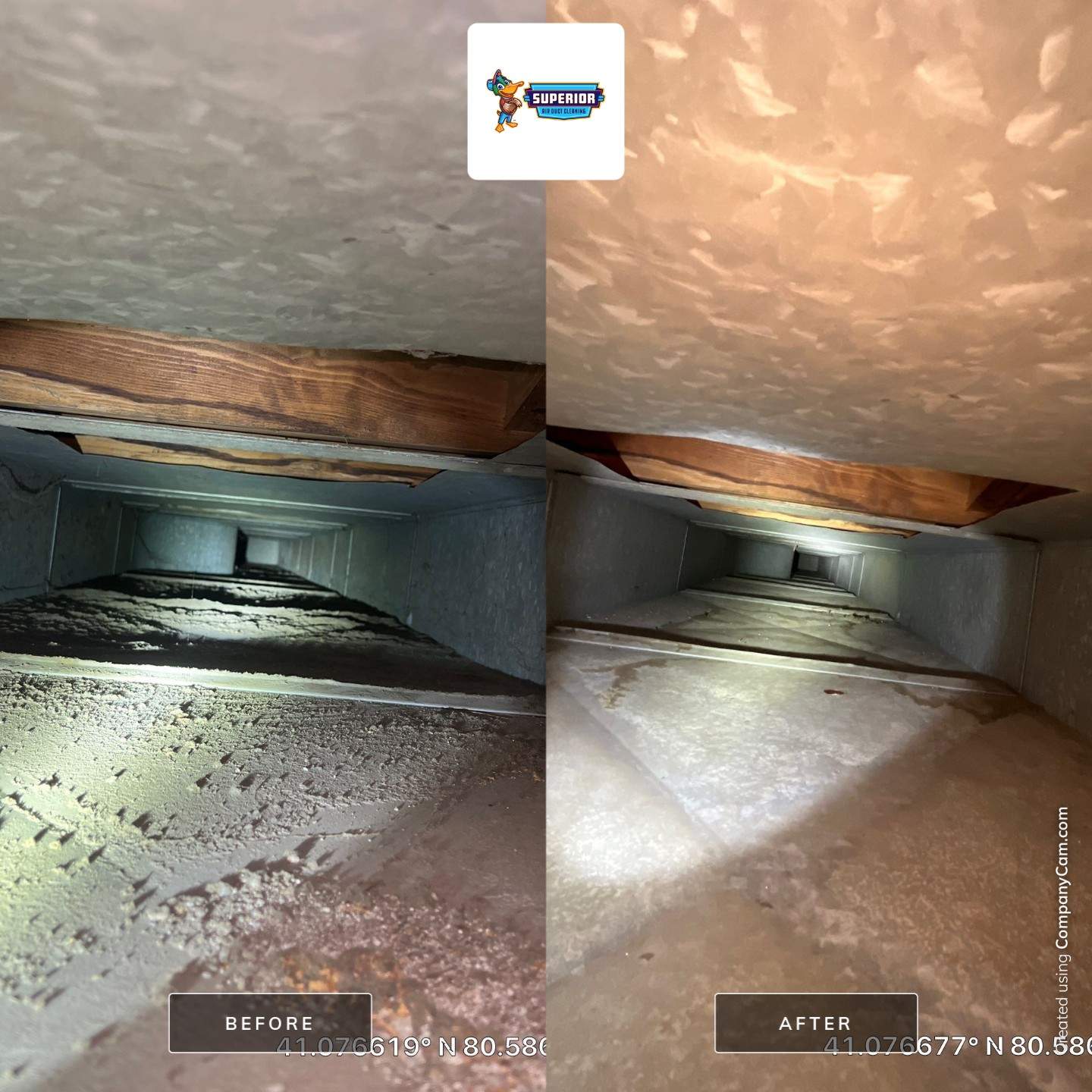 Air Duct Cleaning With a Vacuum Truck in Campbell, OH by Superior Air Duct Cleaning