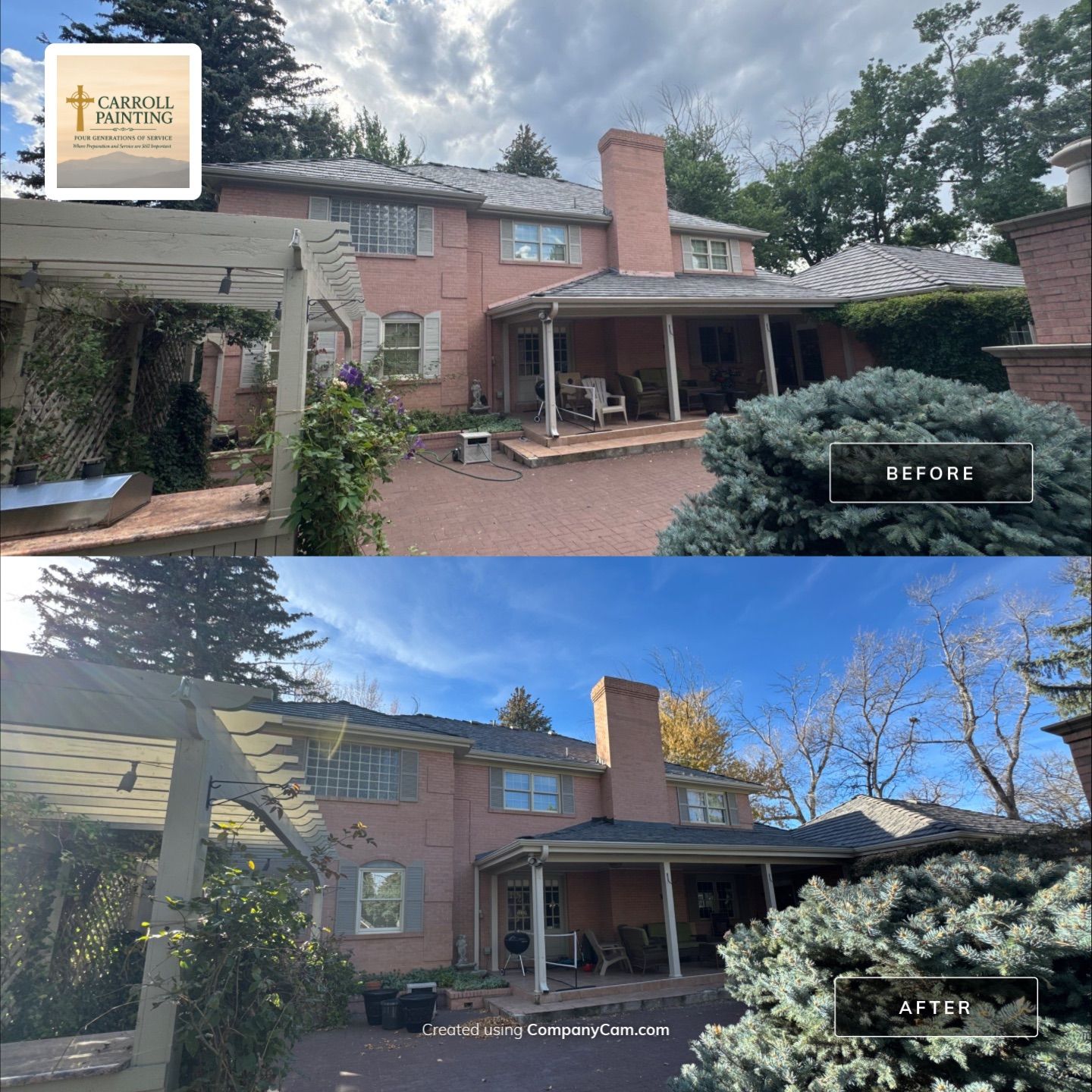Shutter Restoration and Trim Paint in The Broadmoor by Carroll Painting LLC